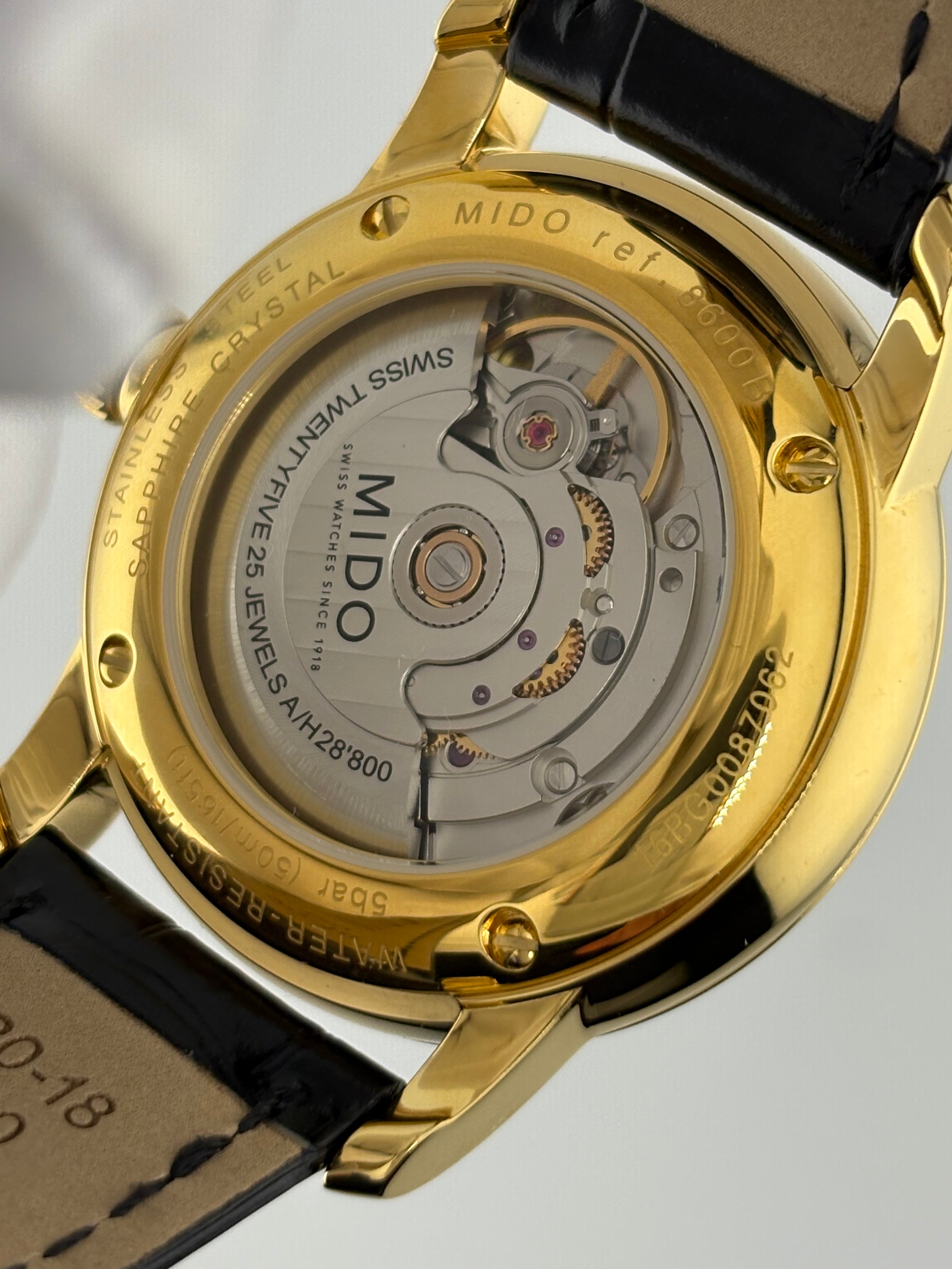 Mido Baroncelli Ref. M8600B – Gold-Plated Automatic –