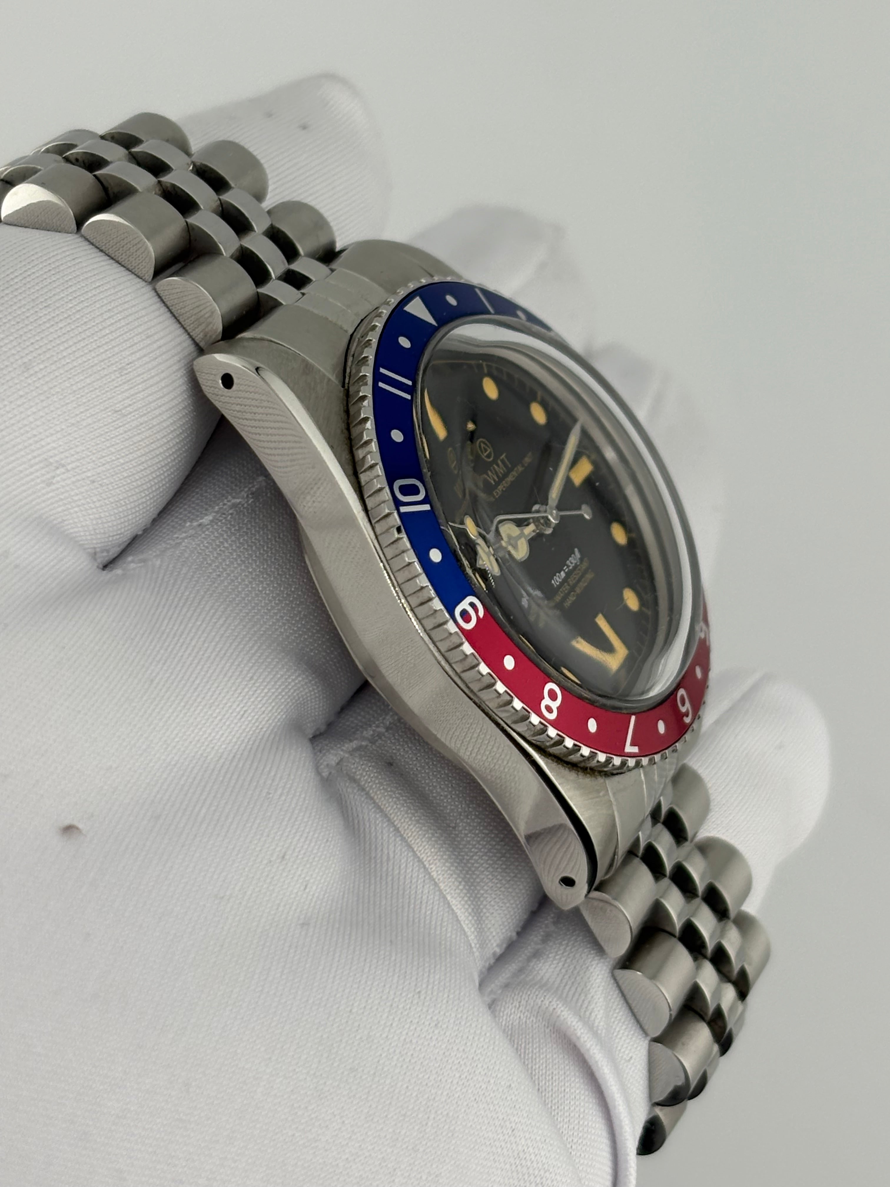 WMT Royal Marine “Pepsi” Automatic – Vintage Diver Style – Full Set 💥