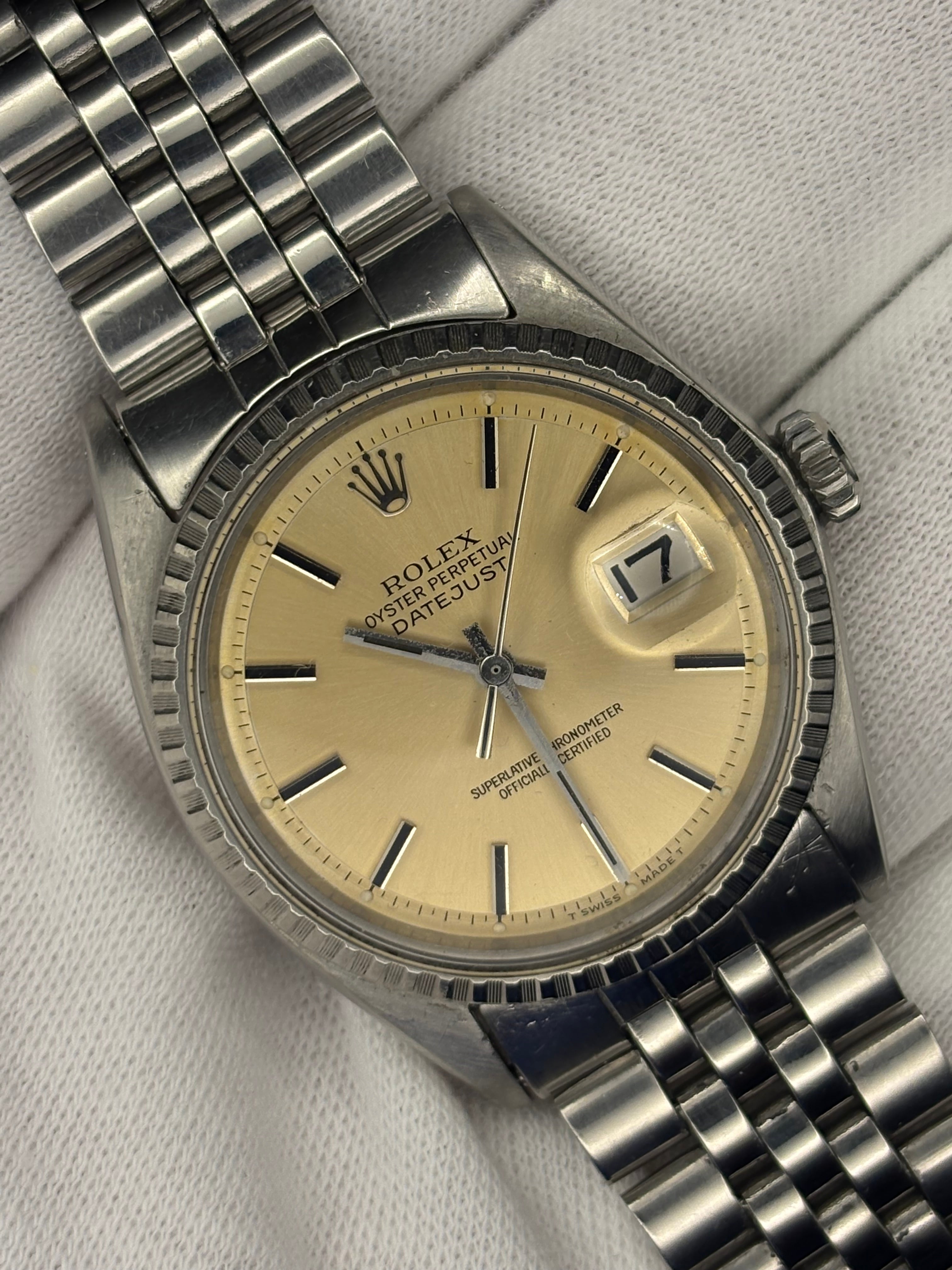 Rolex Datejust Ref. 1603 –  Tropical Patina Dial – 12M Warranty