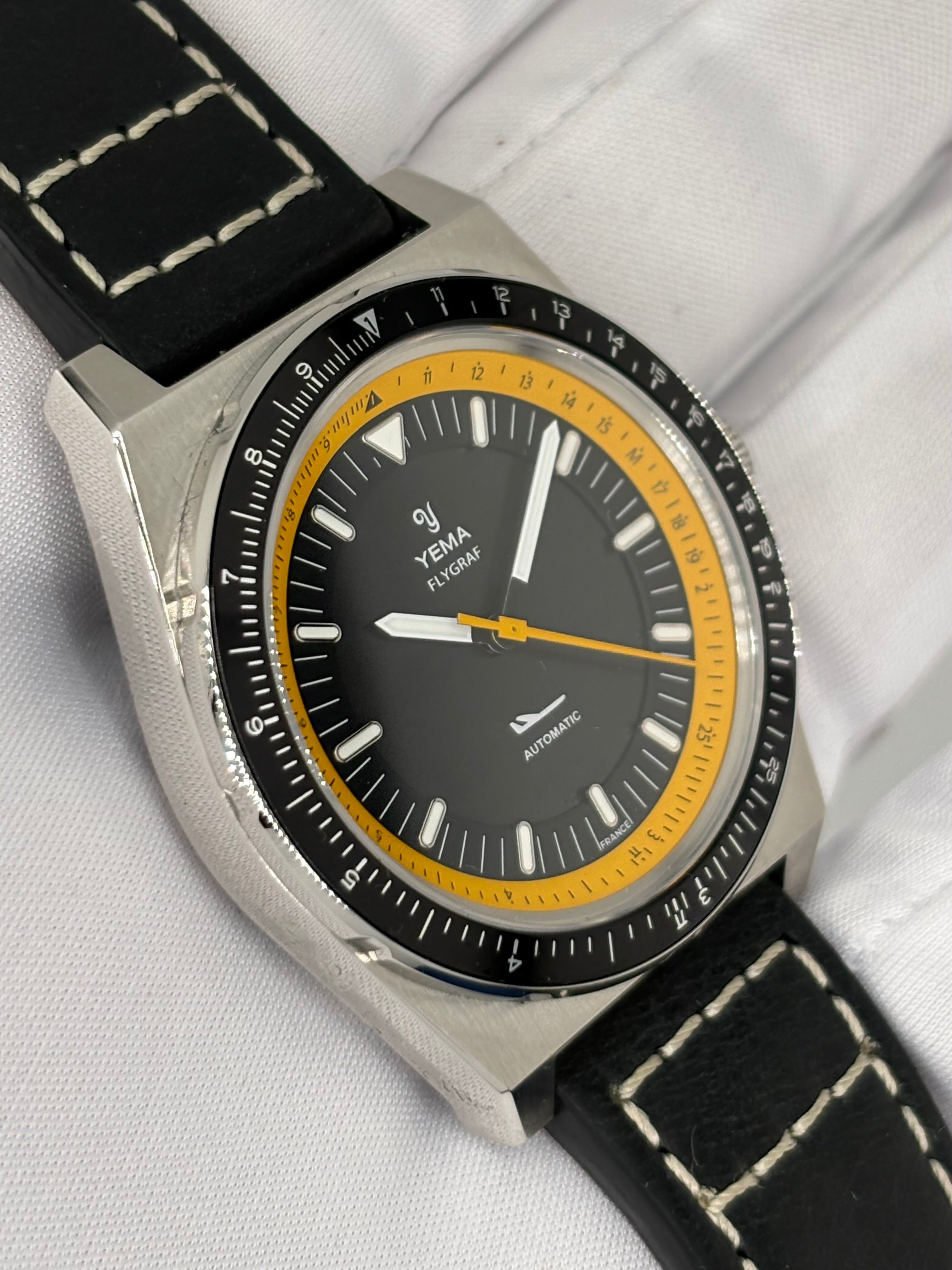 π₯ YEMA Flygraf YFLY23 Automatic Pilot Watch β Full Set βοΈ π«π·