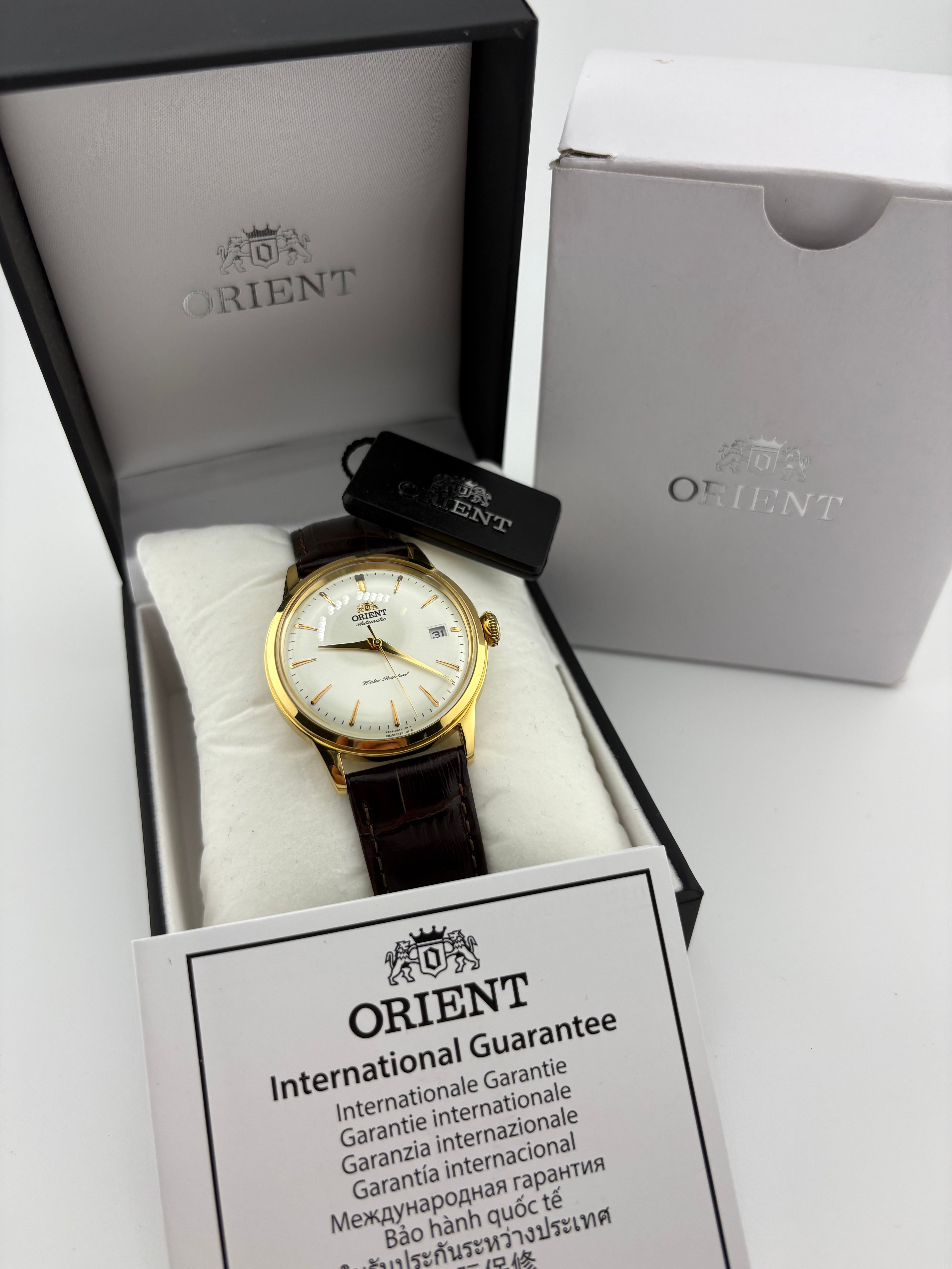 Orient Bambino Automatic Gold 38mm | Full Set