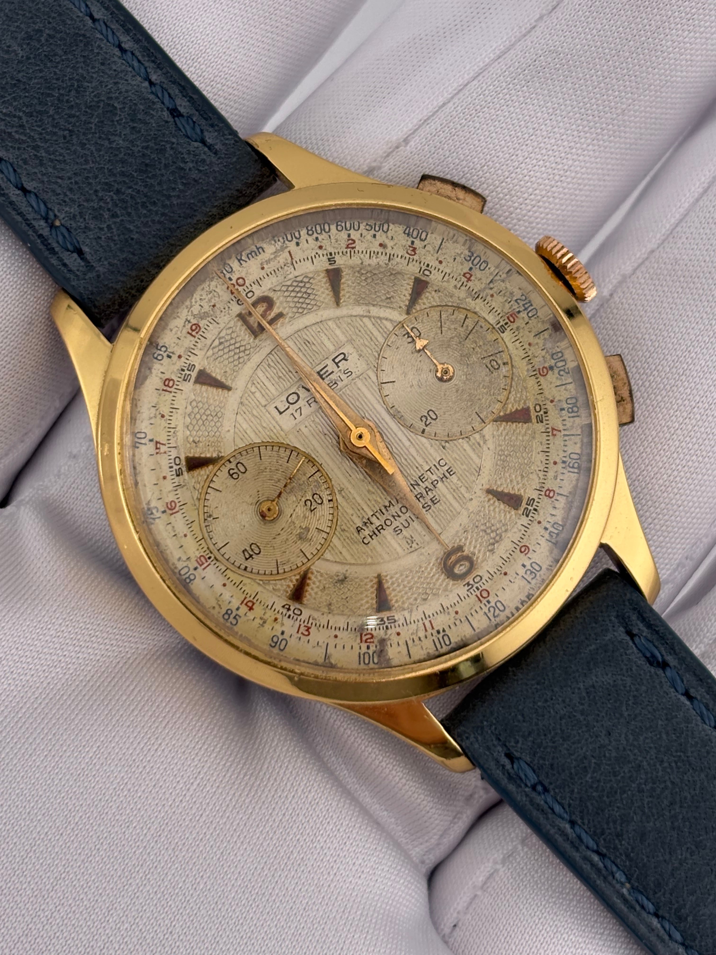 Lower Chronographe Suisse – 1940s/50s Vintage 17J Chronograph – 38mm Swiss