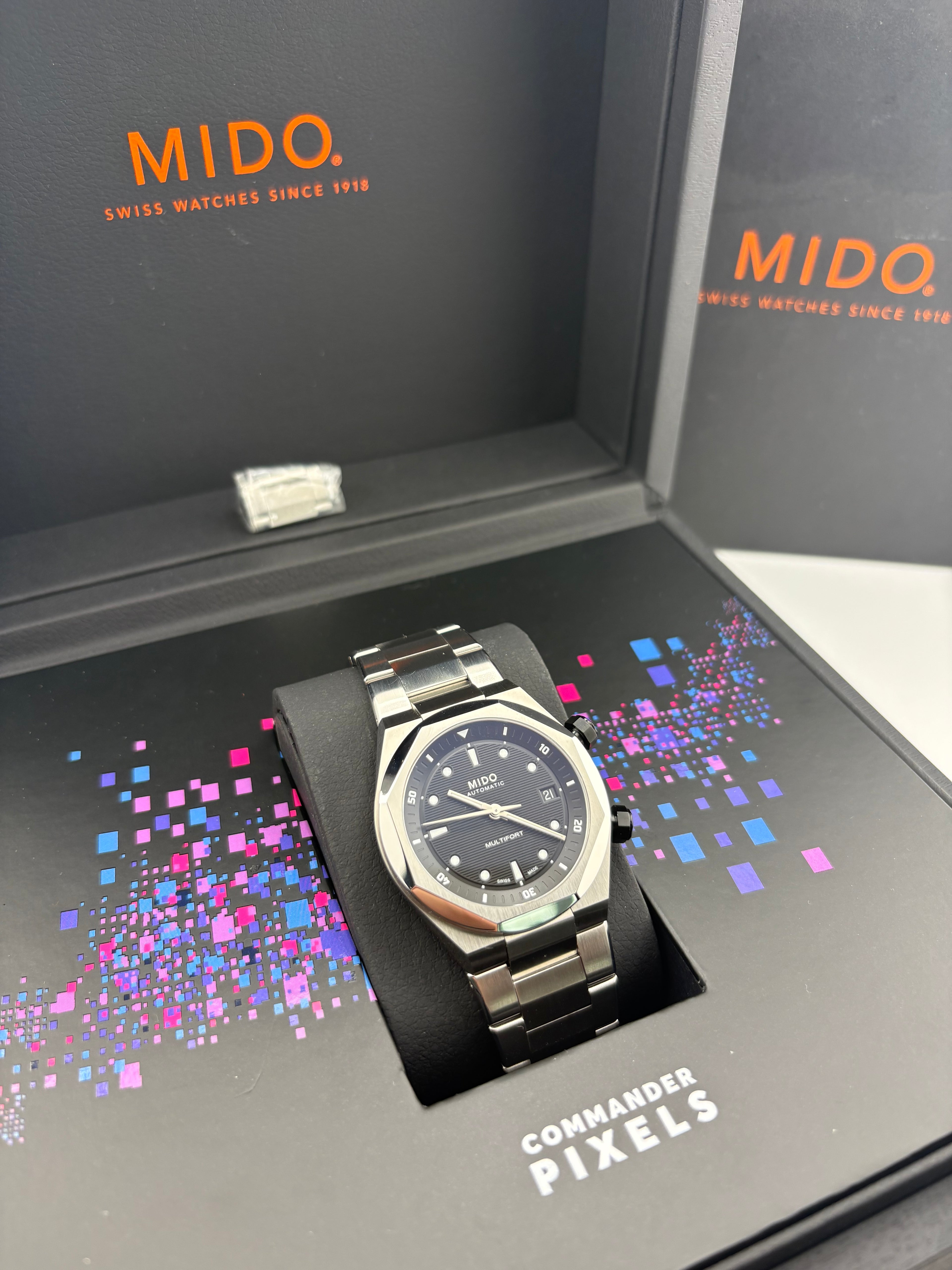 ✨ MIDO MULTIFORT TWO CROWNS – Ref. M047.507.11.051.00 –
