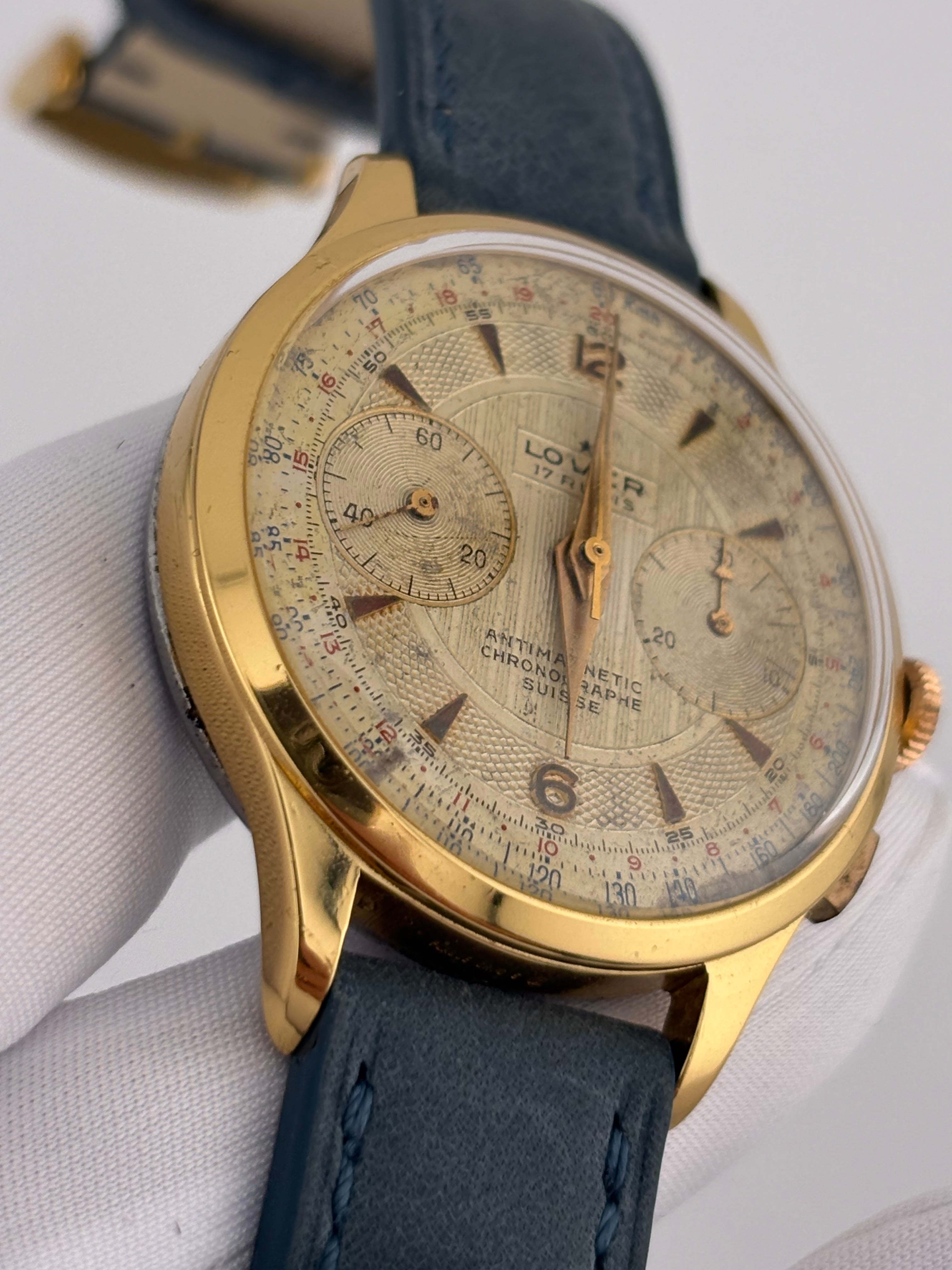 Lower Chronographe Suisse – 1940s/50s Vintage 17J Chronograph – 38mm Swiss