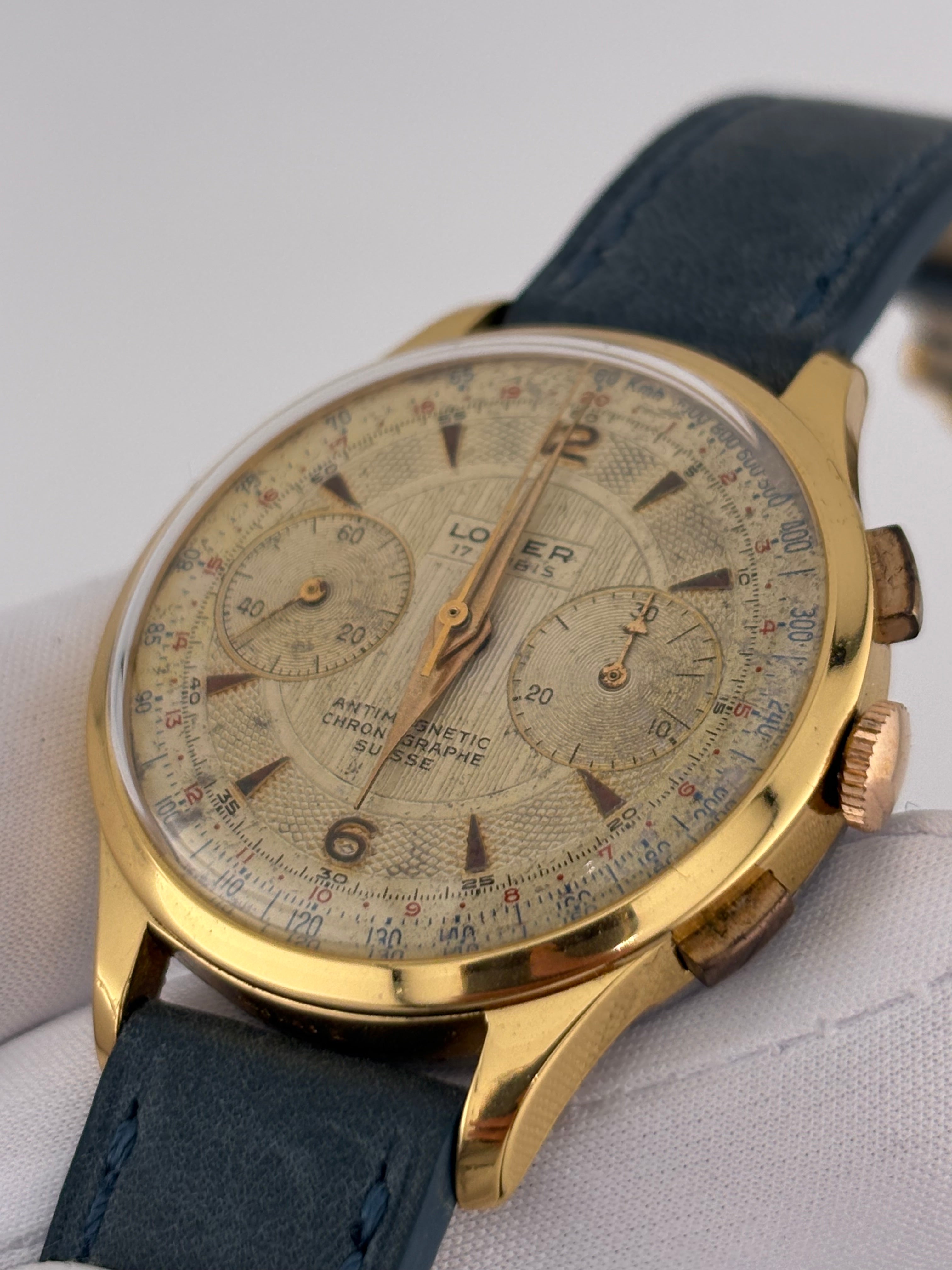 Lower Chronographe Suisse – 1940s/50s Vintage 17J Chronograph – 38mm Swiss