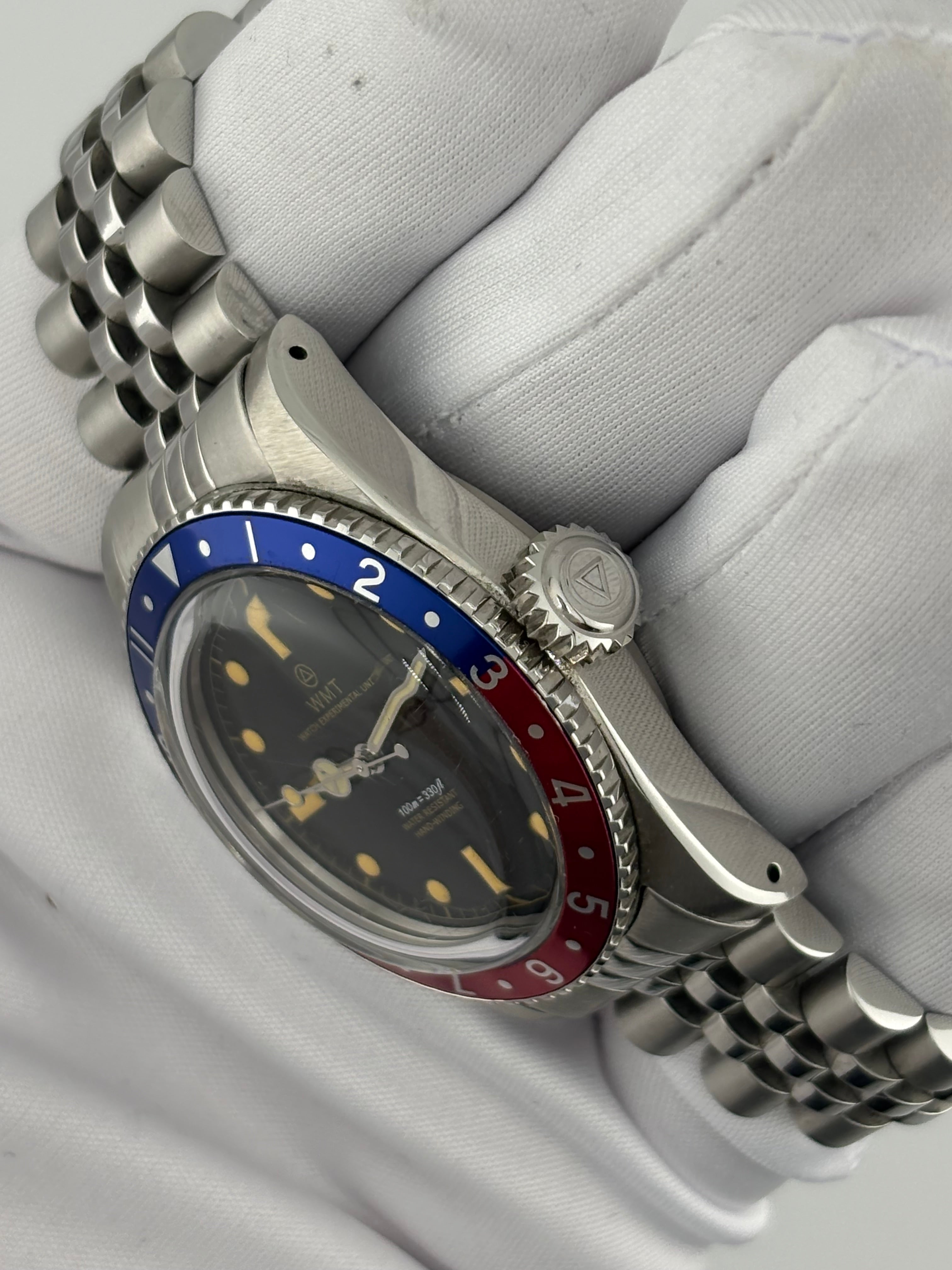 WMT Royal Marine “Pepsi” Automatic – Vintage Diver Style – Full Set 💥