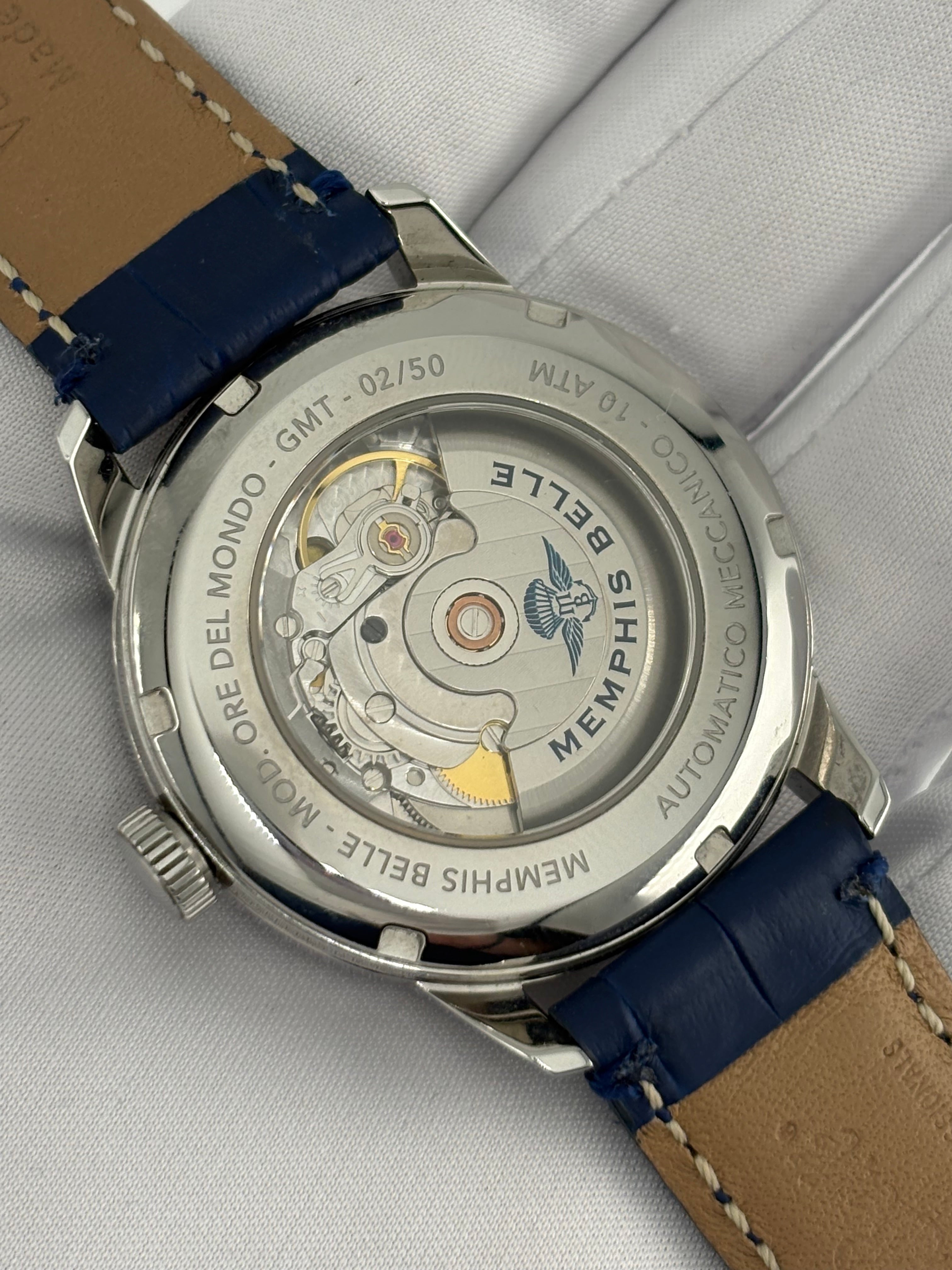 MEMPHIS BELLE “ORE DEL MONDO” GMT – FULL SET  – ITALIAN DESIGN 🇮🇹