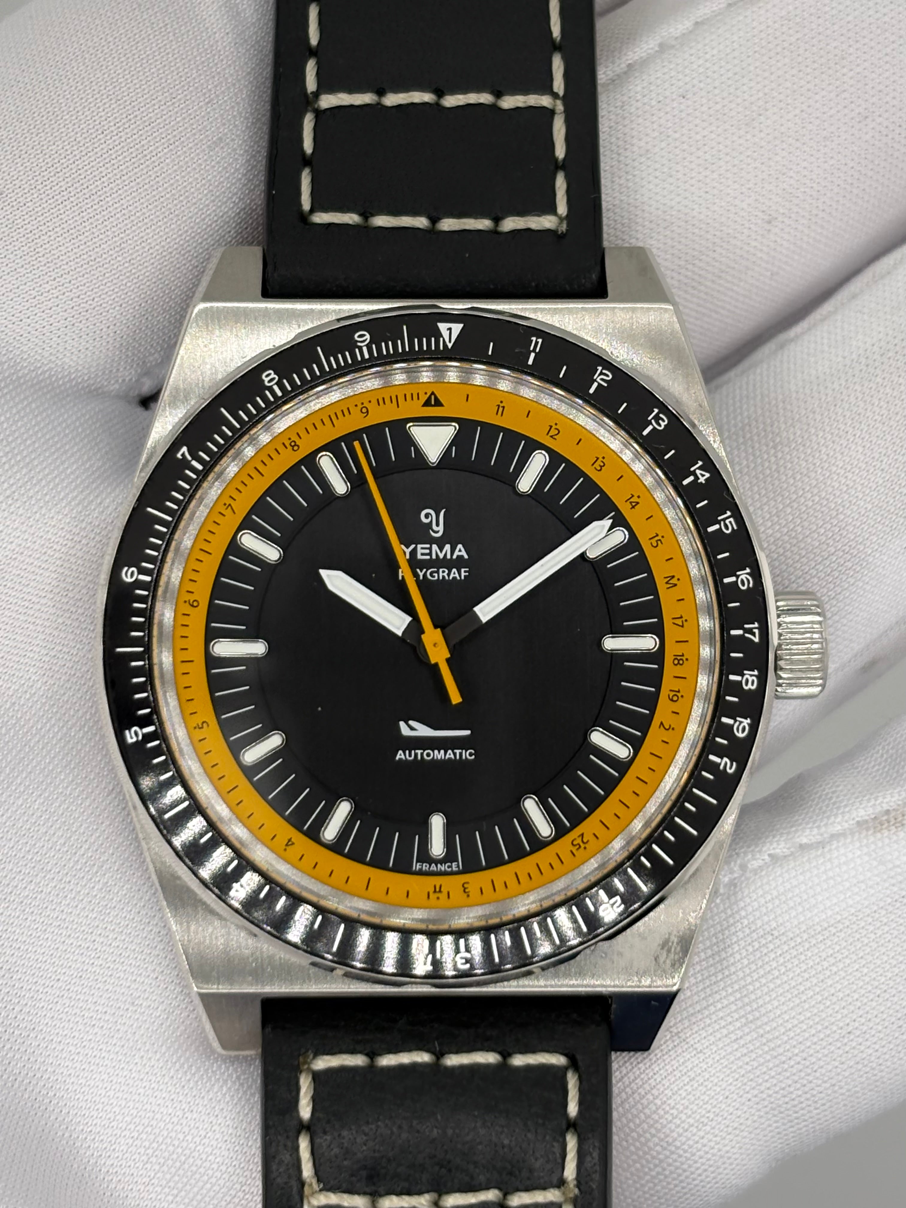 π₯ YEMA Flygraf YFLY23 Automatic Pilot Watch β Full Set βοΈ π«π·