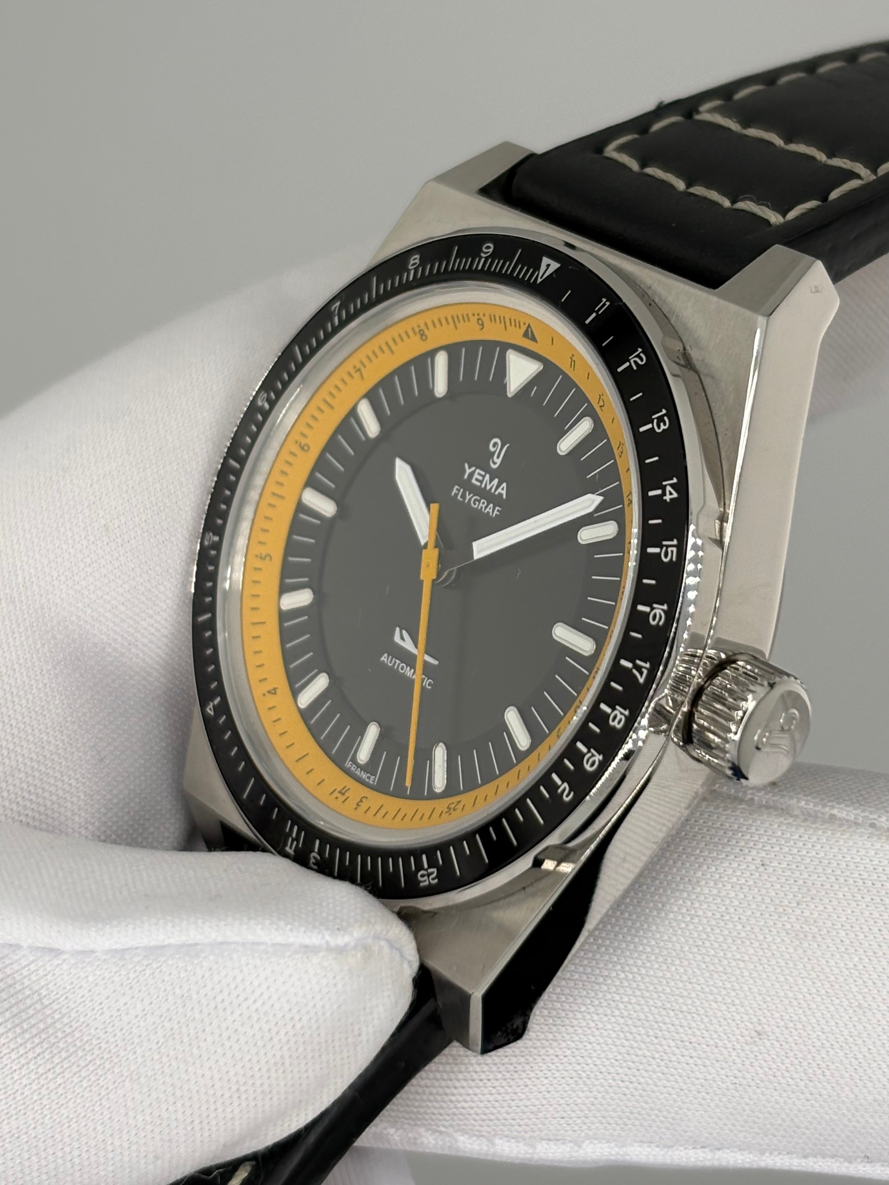 π₯ YEMA Flygraf YFLY23 Automatic Pilot Watch β Full Set βοΈ π«π·