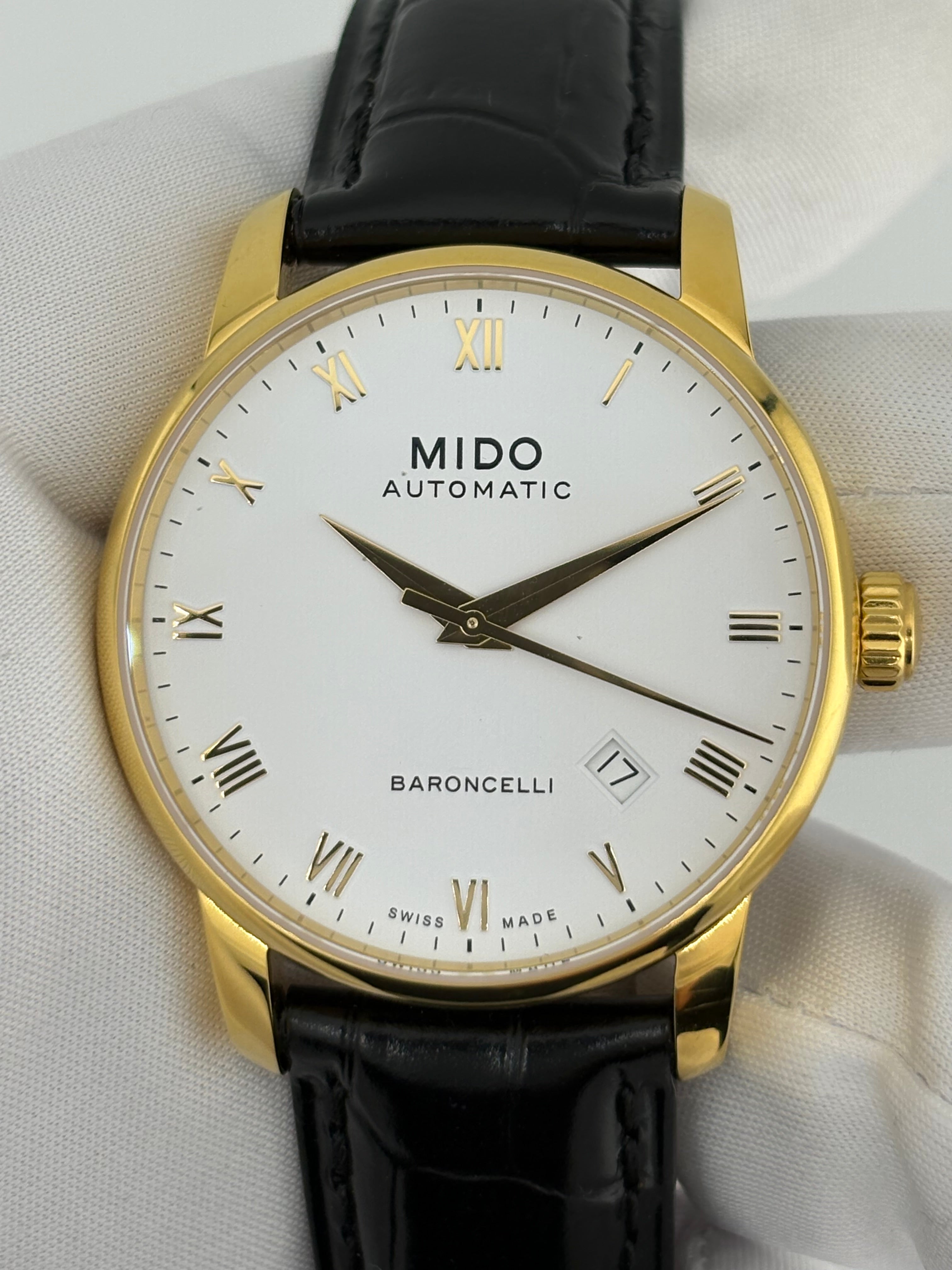 Mido Baroncelli Ref. M8600B – Gold-Plated Automatic –