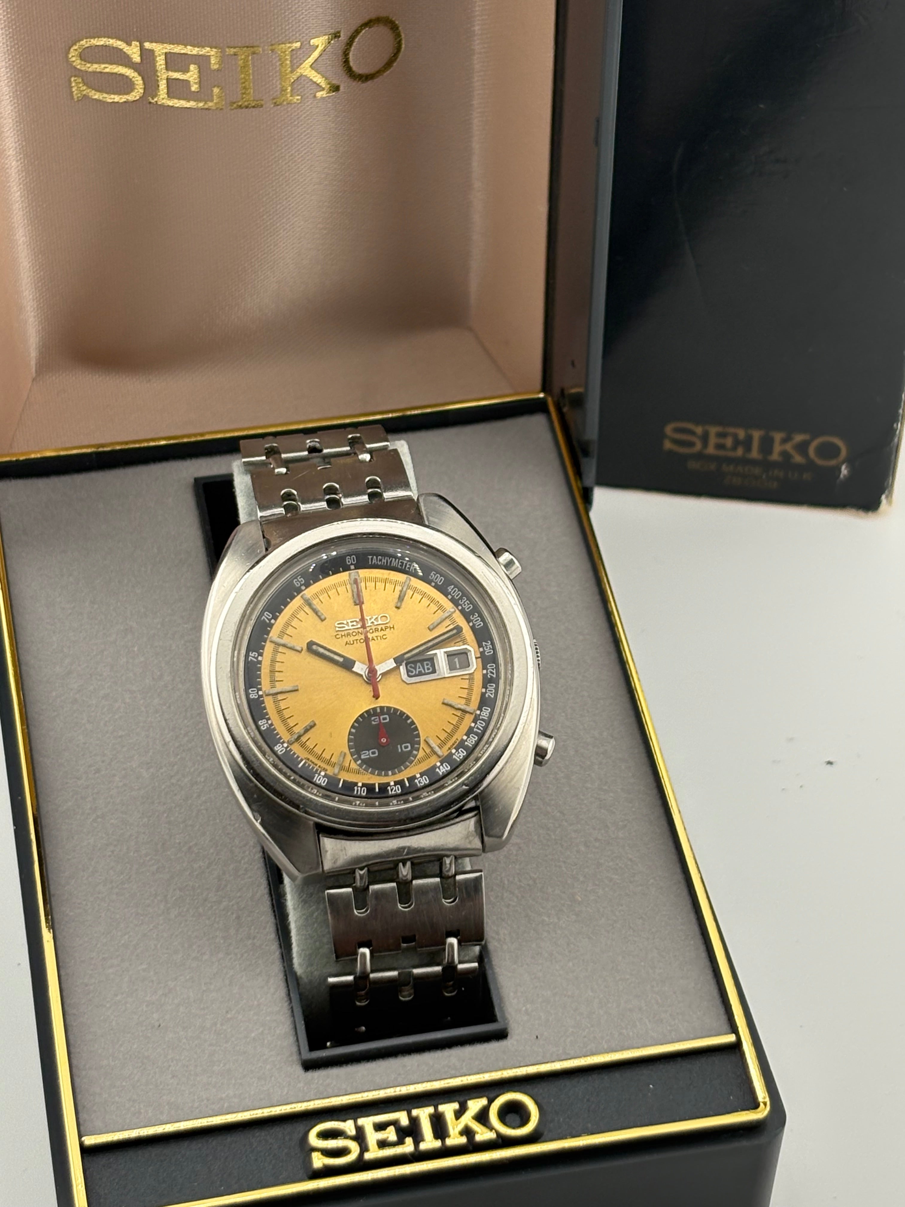 Seiko 6139-6012 “Baby Pogue” Yellow Dial