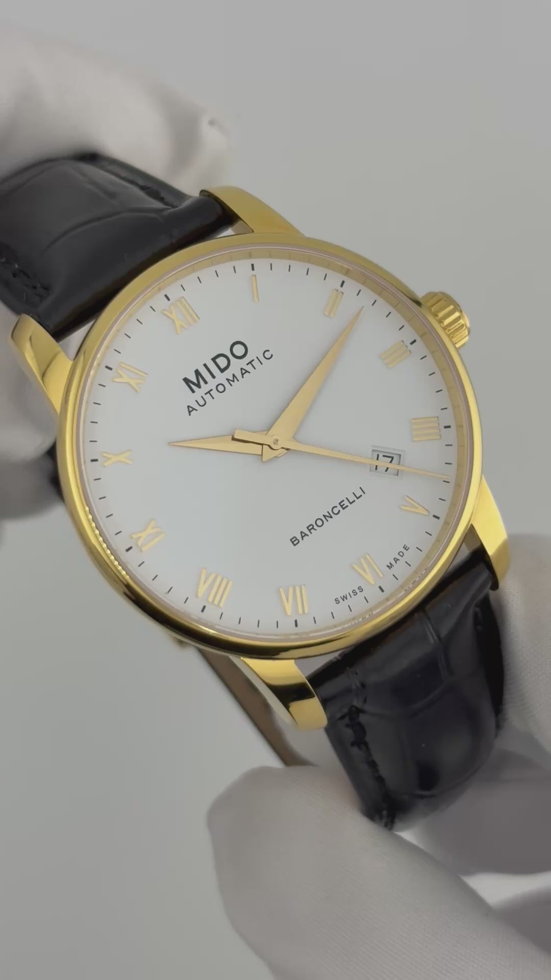 Mido Baroncelli Ref. M8600B – Gold-Plated Automatic –