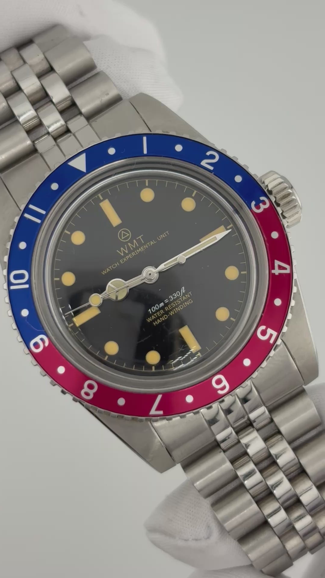WMT Royal Marine “Pepsi” Automatic – Vintage Diver Style – Full Set 💥