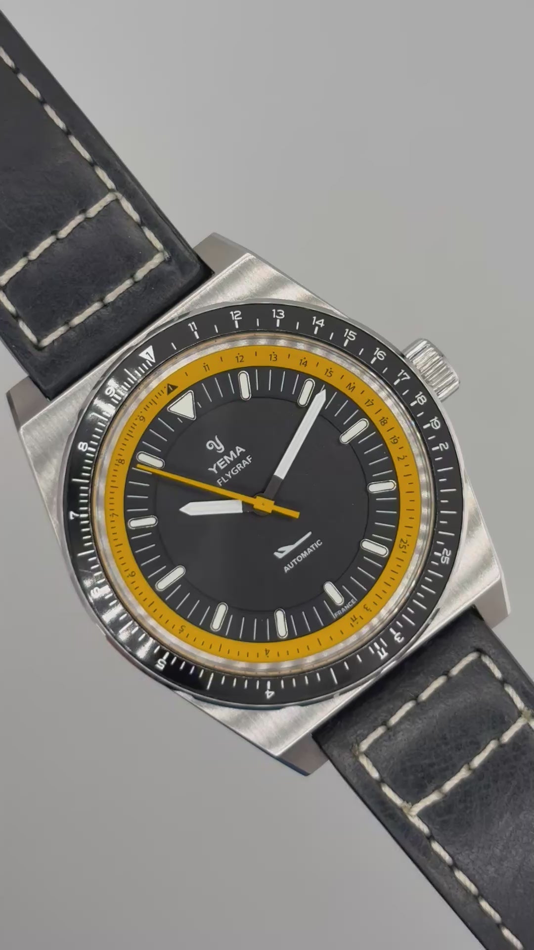 π₯ YEMA Flygraf YFLY23 Automatic Pilot Watch β Full Set βοΈ π«π·