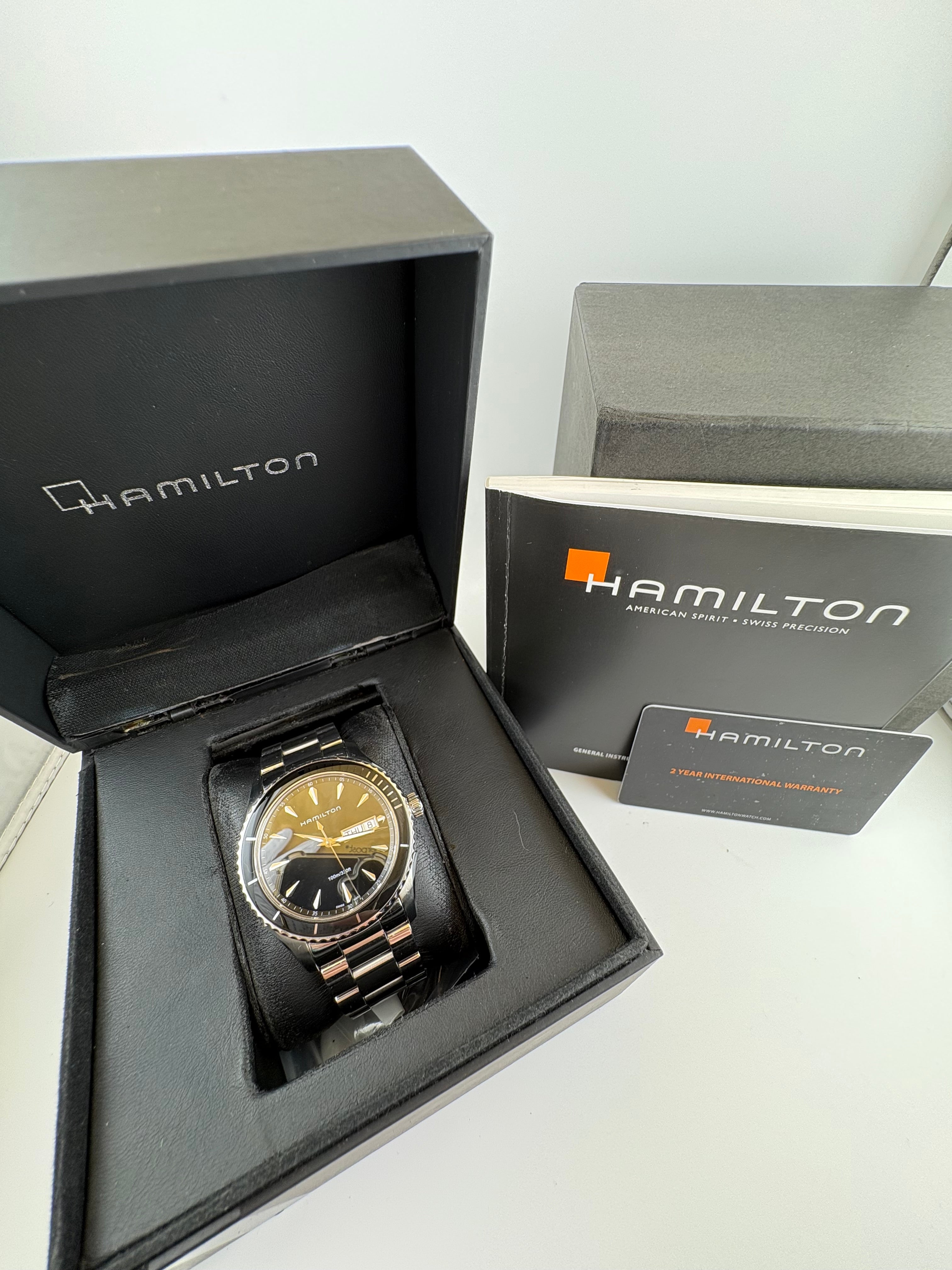 Hamilton Seaview H375110 Quartz 38mm Watch Full Set Great Condition