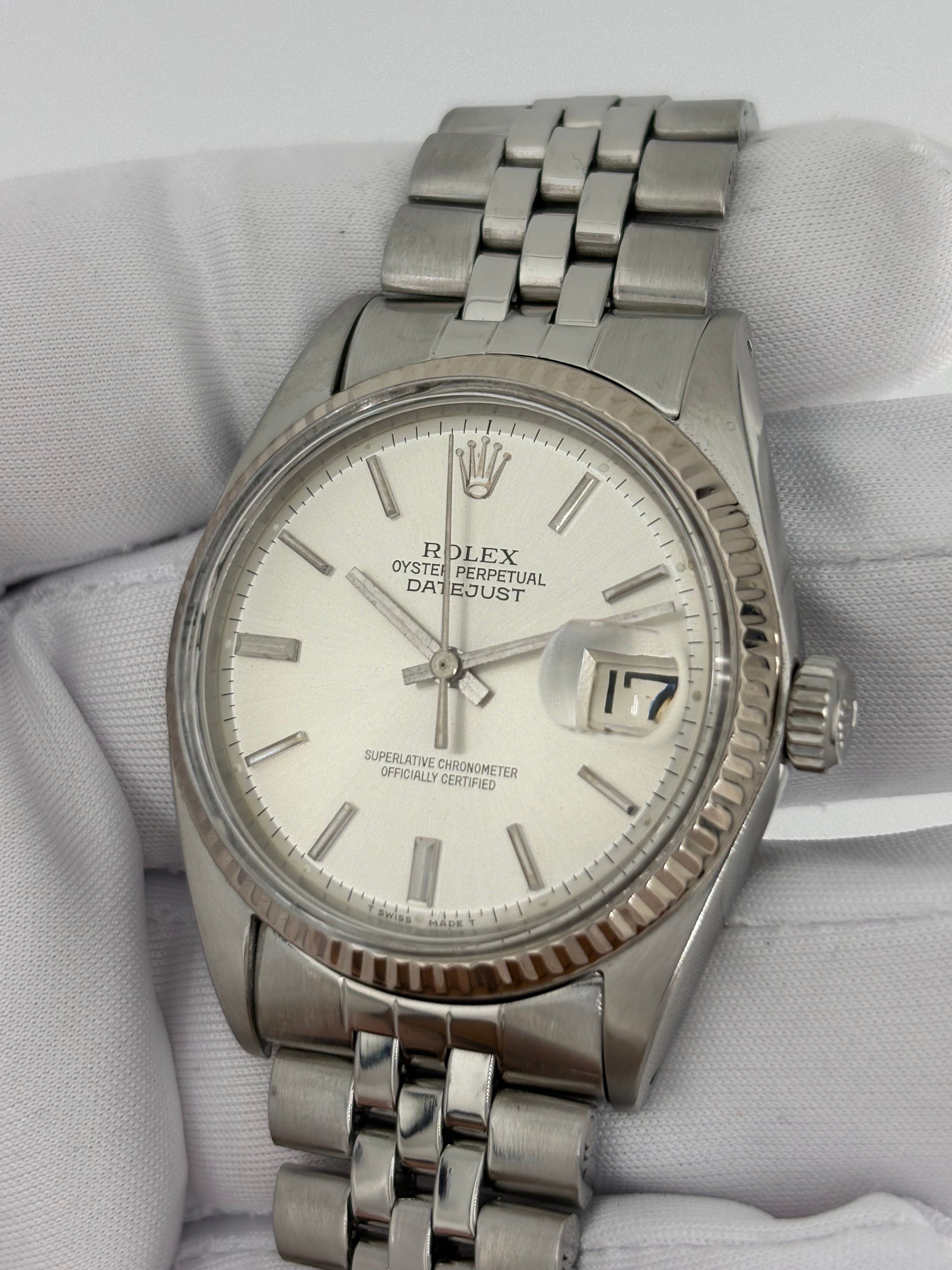 DATEJUST 1601 – WHITE GOLD BEZEL – FRESH SERVICE – 1 YEAR WARRANTY