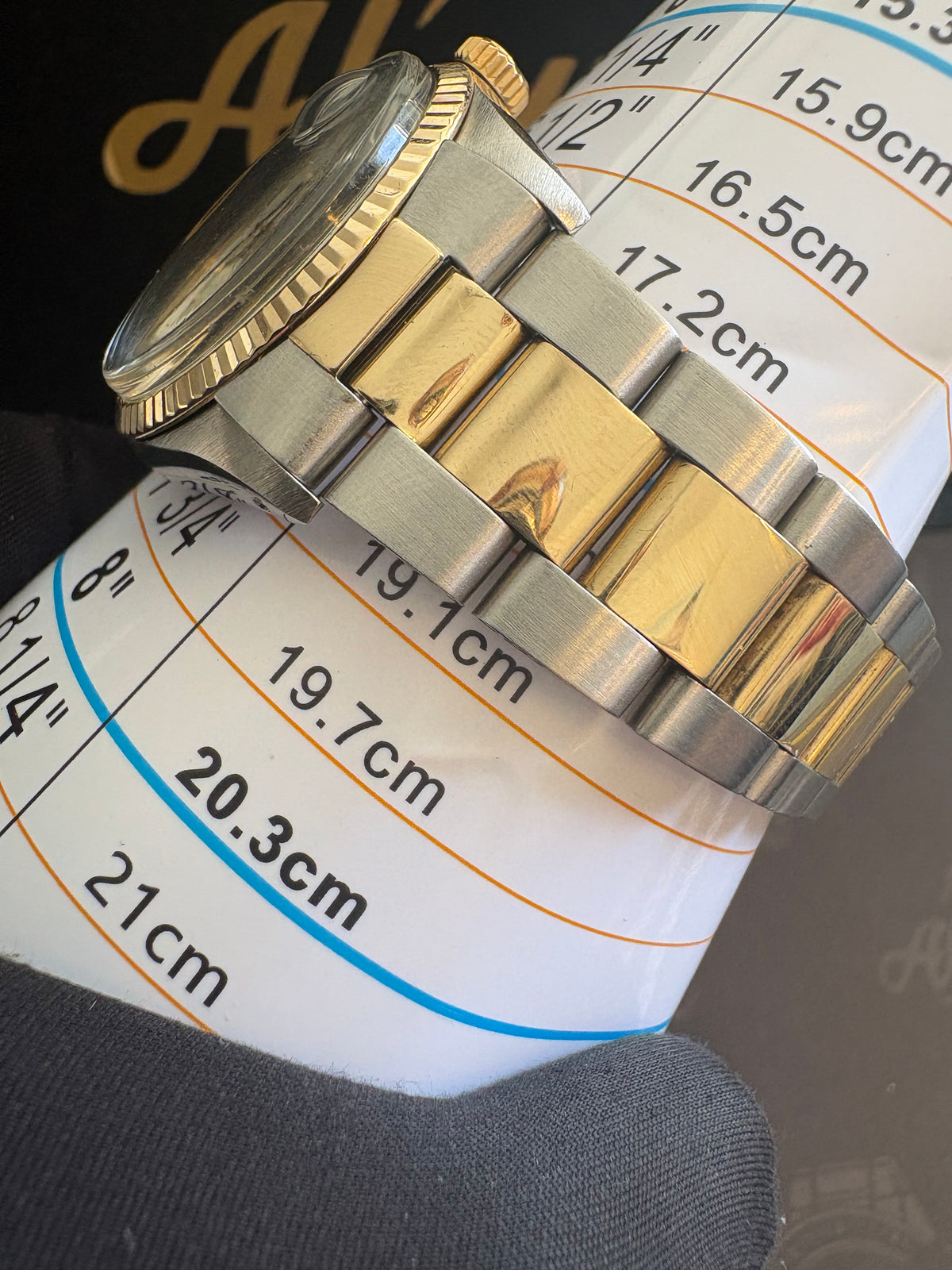 Rolex Datejust 16013 36mm “Buckley Dial” – 18ct Gold & Steel – Box – c.1982
