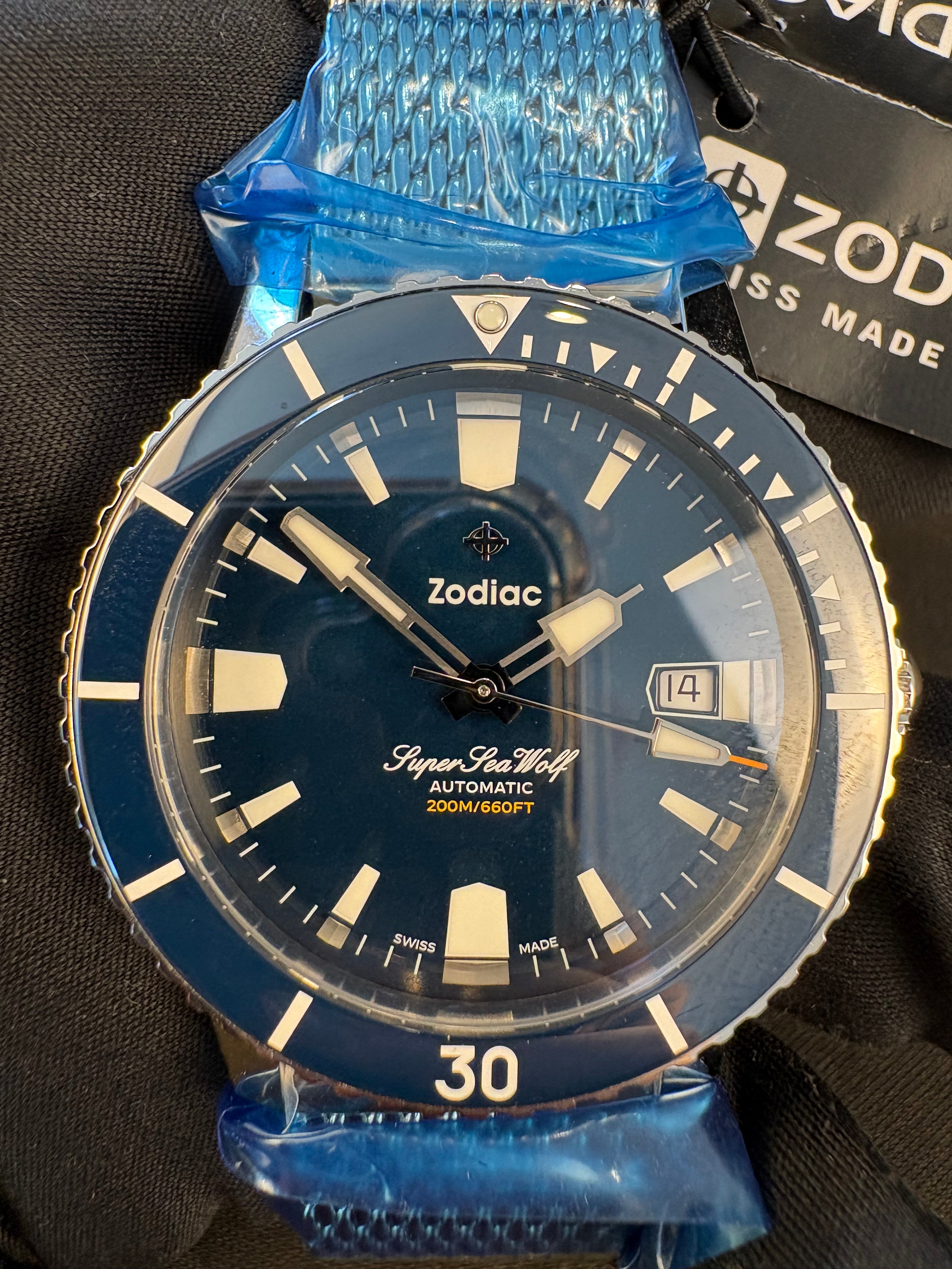 Brand New Zodiac Super Sea Compression Diver Automatic Ref. ZO9320 | Full Set | NOS