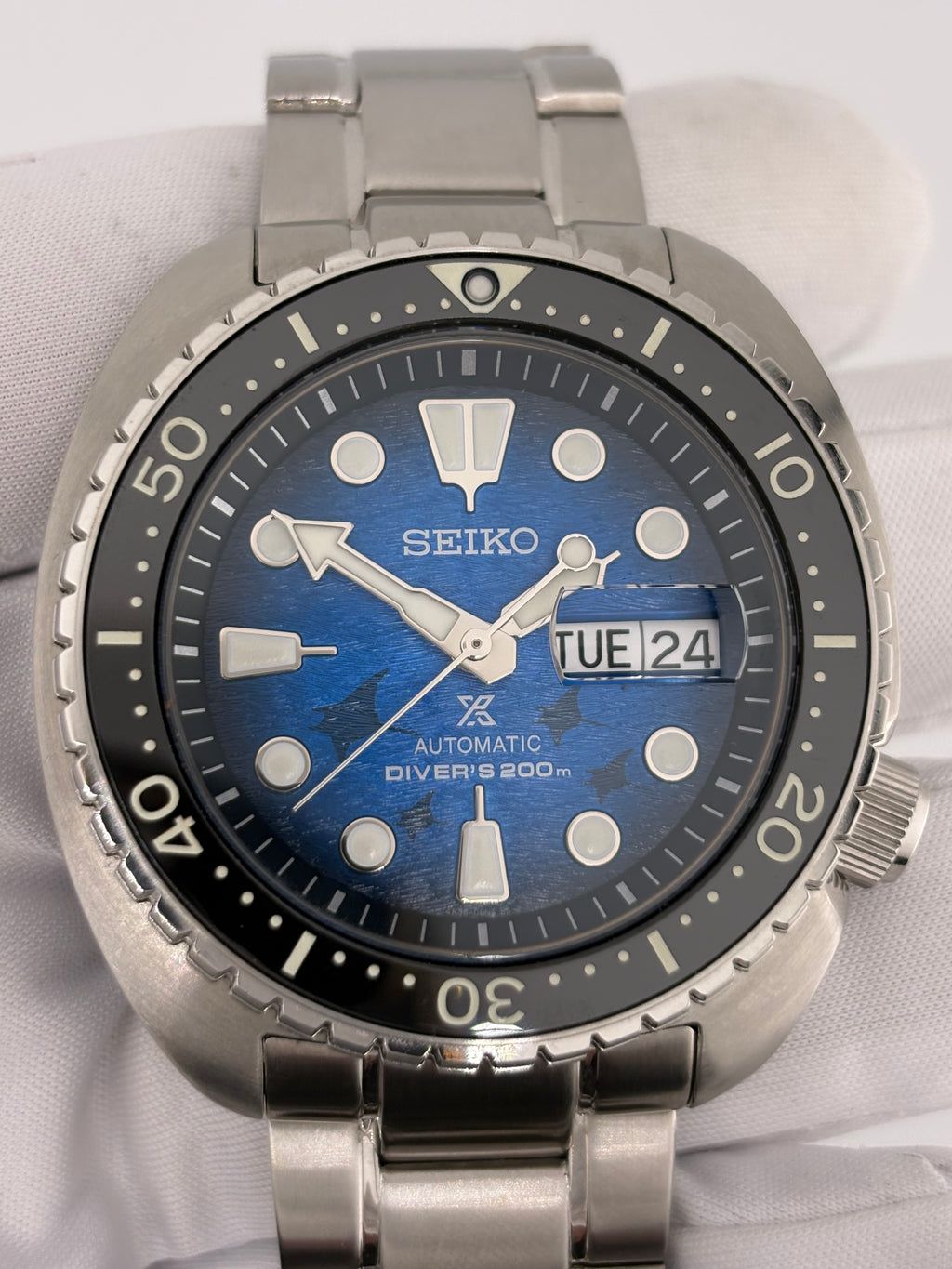 Seiko Prospex Turtle SRPE39K1 Save The Ocean Manta Ray Automatic NEW Full Set