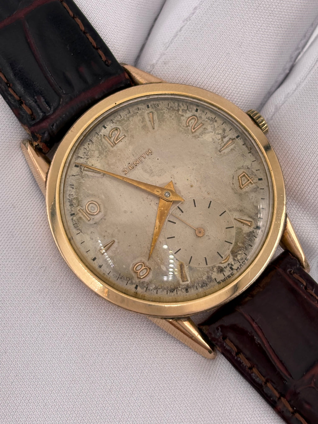 ZENITH VINTAGE 18K GOLD-FILLED 40 MICRON – FRESH SERVICE – c.1950s