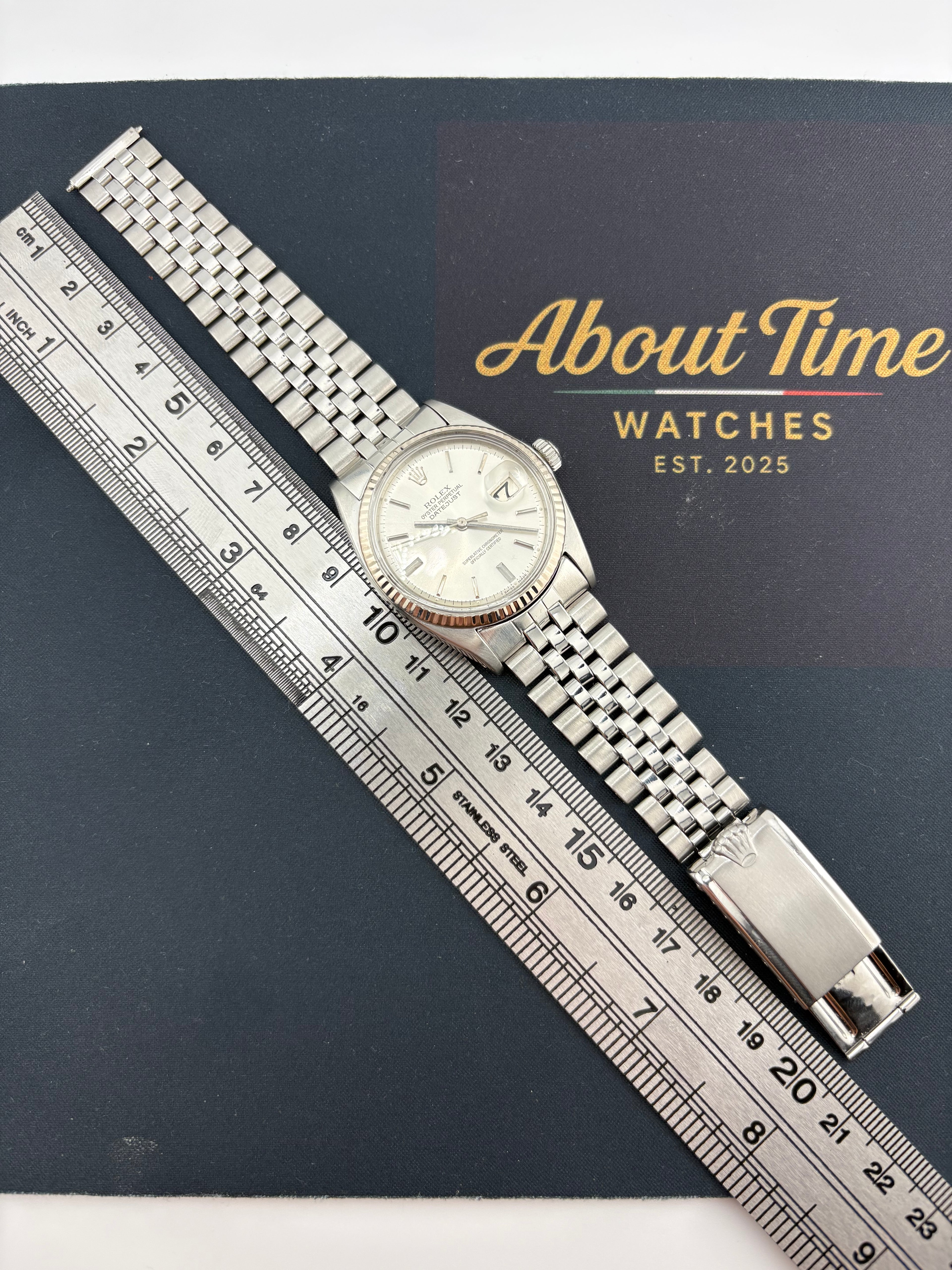 DATEJUST 1601 – WHITE GOLD BEZEL – FRESH SERVICE – 1 YEAR WARRANTY
