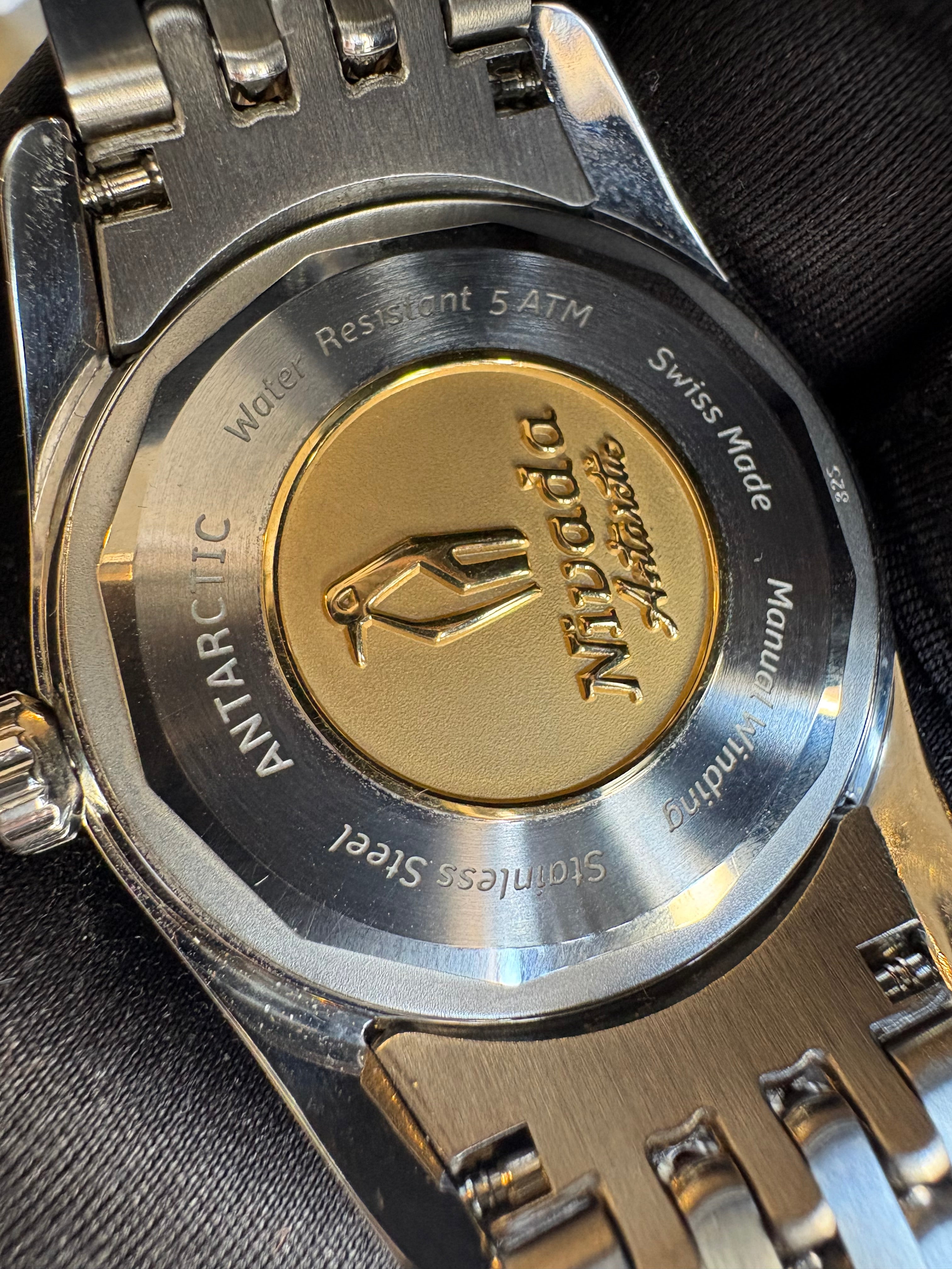 Nivada Grenchen Antarctic 35mm Automatic White Dial – Full Set