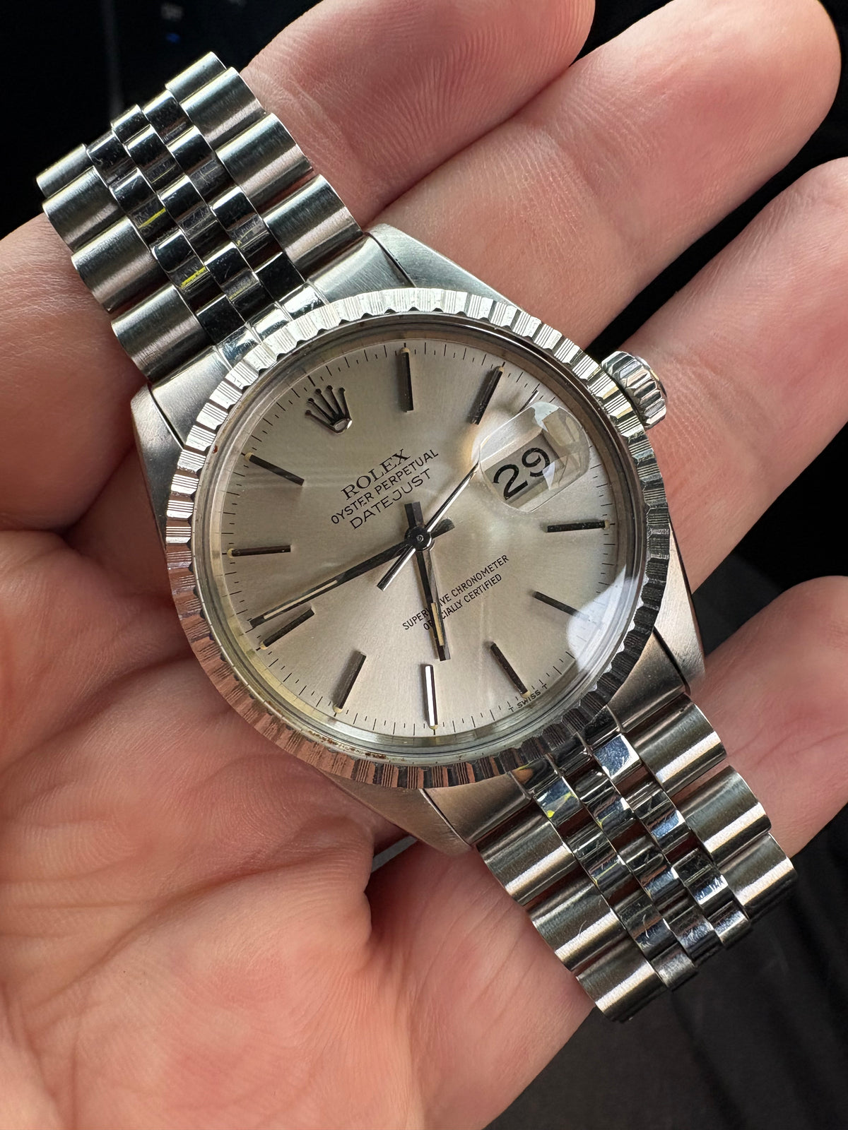 Rolex Datejust 16030 – Silver Dial – Jubilee – Rolex Box & Service Papers
