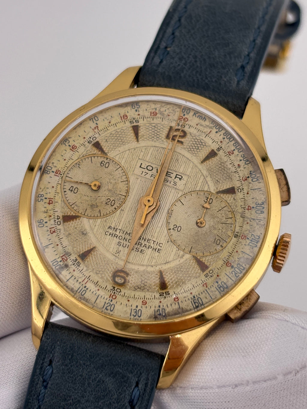 Lower Chronographe Suisse – 1940s/50s Vintage 17J Chronograph – 38mm Swiss