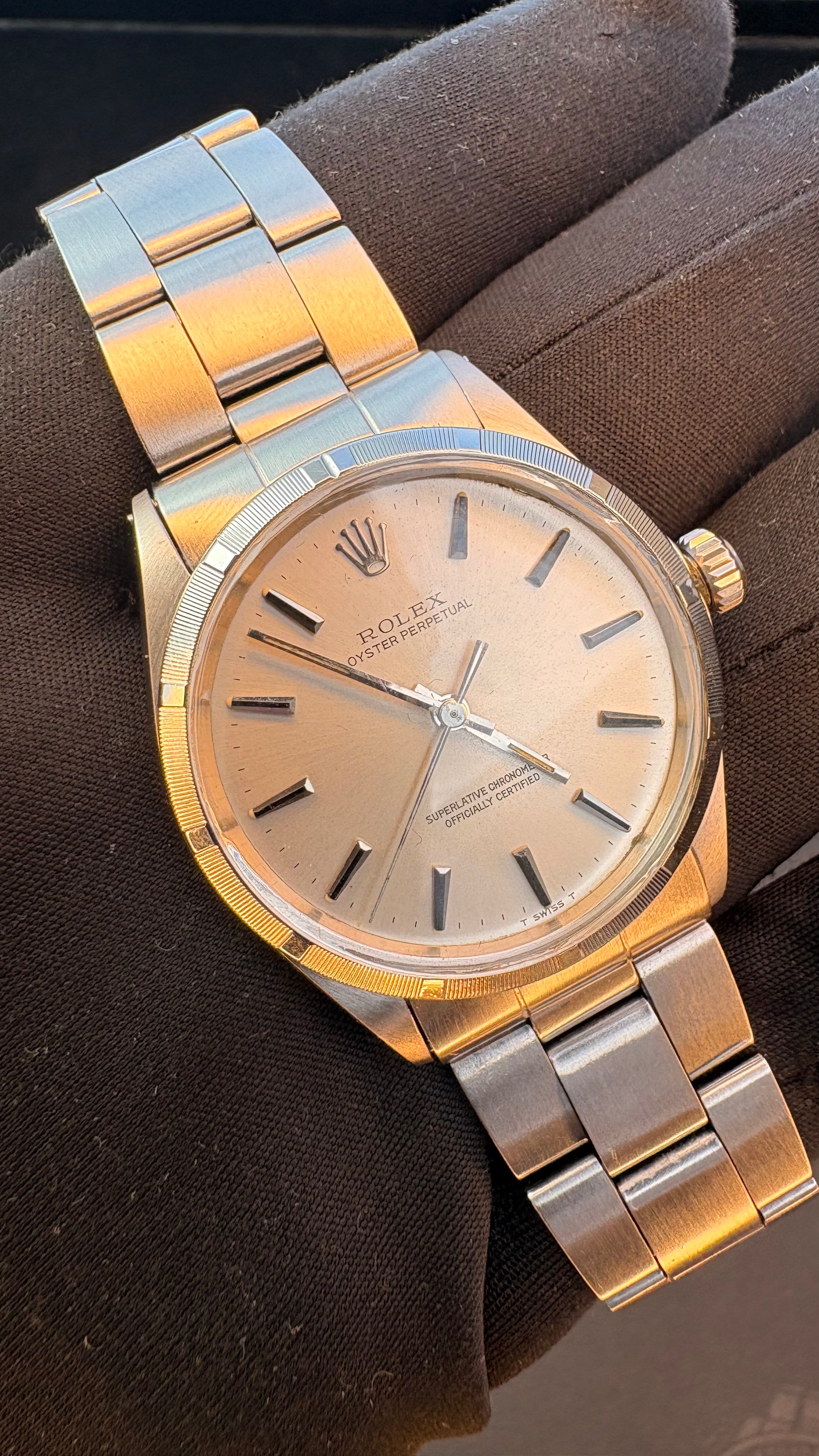 Rolex Oyster Perpetual Ref. 1003 Vintage 34mm | Calibre 1570 | Silver Dial | Original Oyster Bracelet