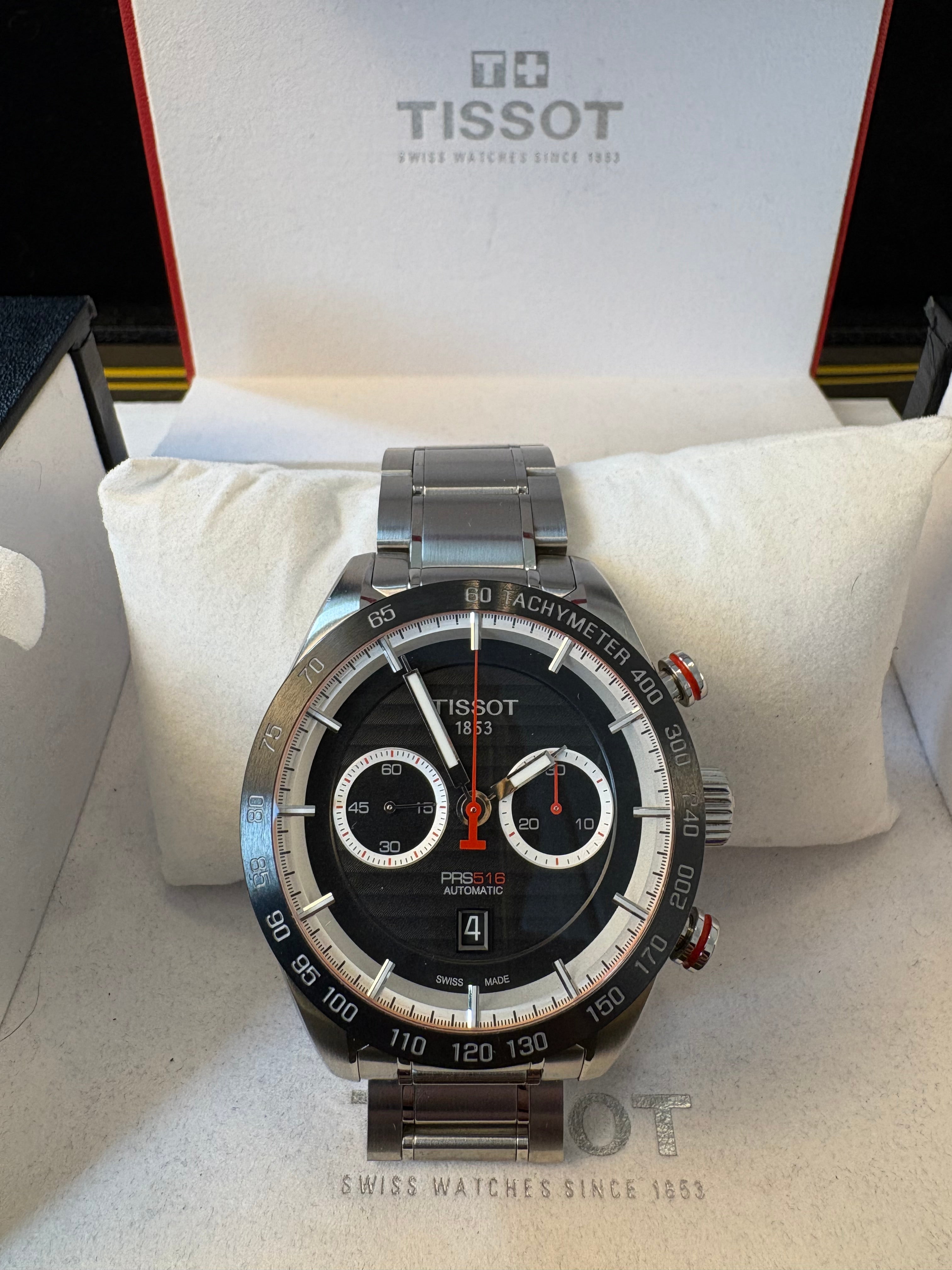 Tissot PRS 516 Automatic Chronograph 45mm – T100.427.16.051.00 | Full Set