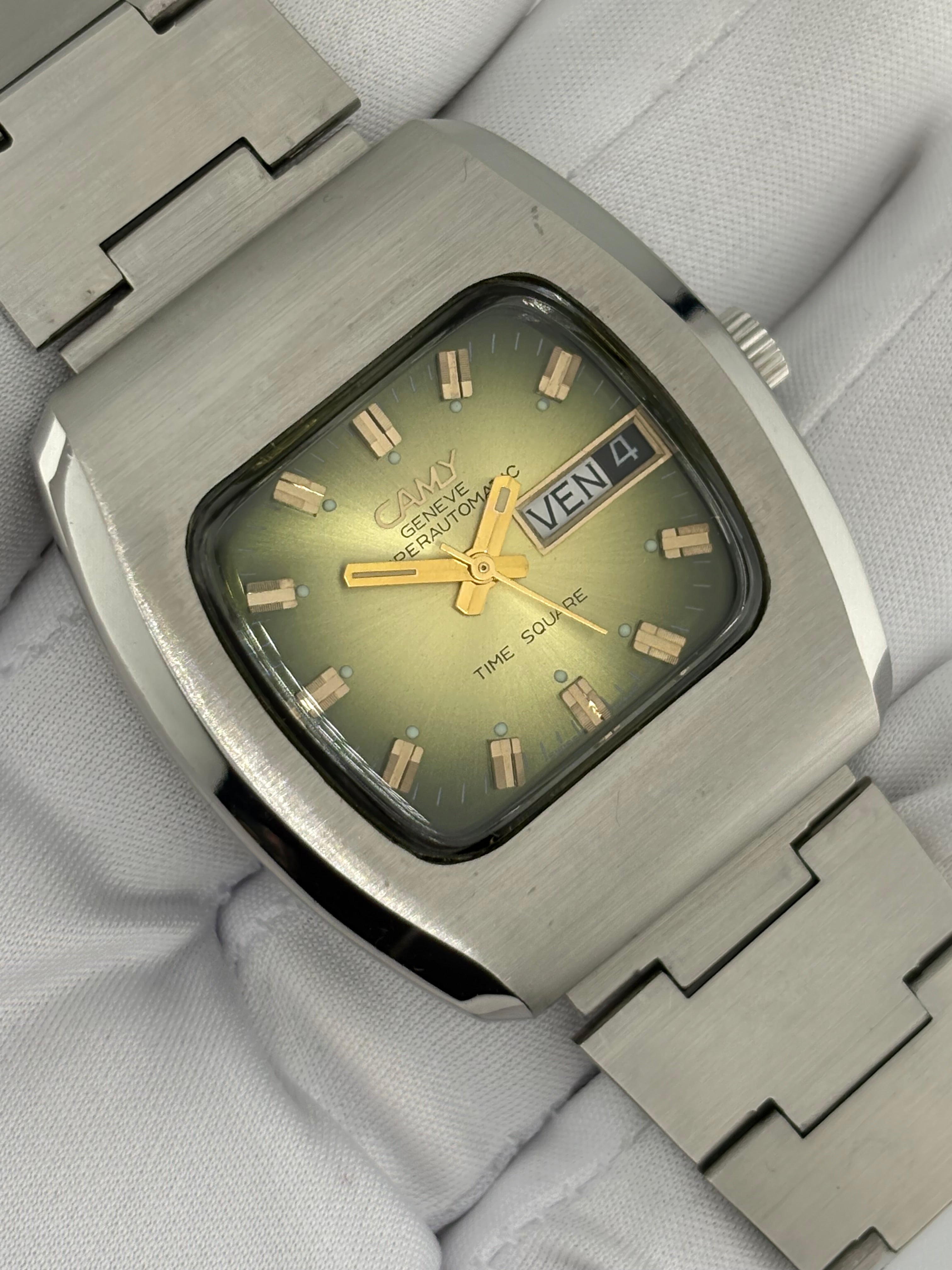 CAMY Genève “Time Square” Automatic – 1970s Swiss NOS