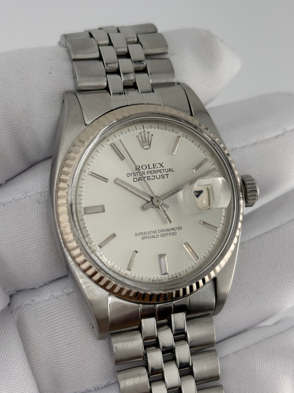 DATEJUST 1601 – WHITE GOLD BEZEL – FRESH SERVICE – 1 YEAR WARRANTY