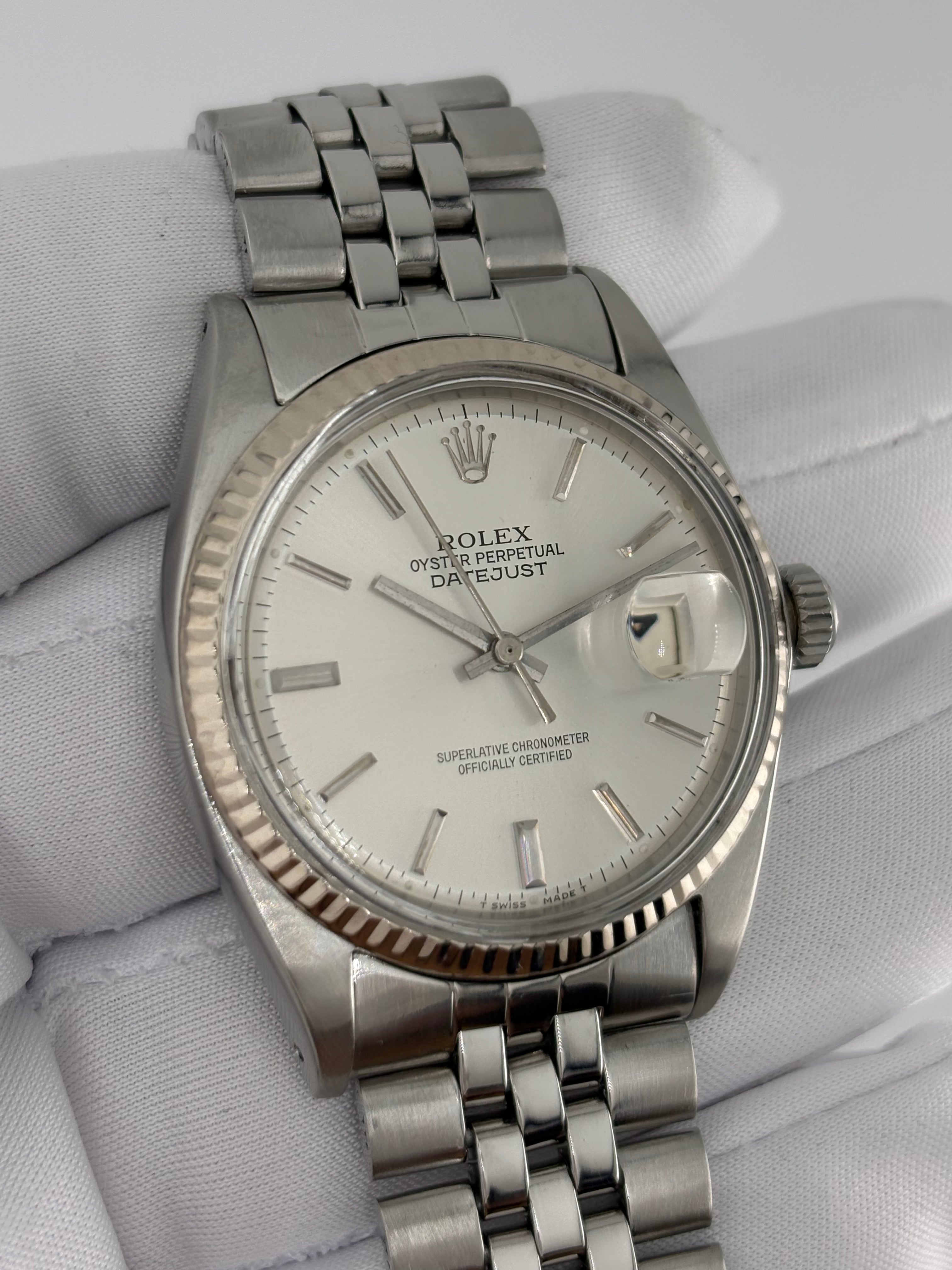 DATEJUST 1601 – WHITE GOLD BEZEL – FRESH SERVICE – 1 YEAR WARRANTY