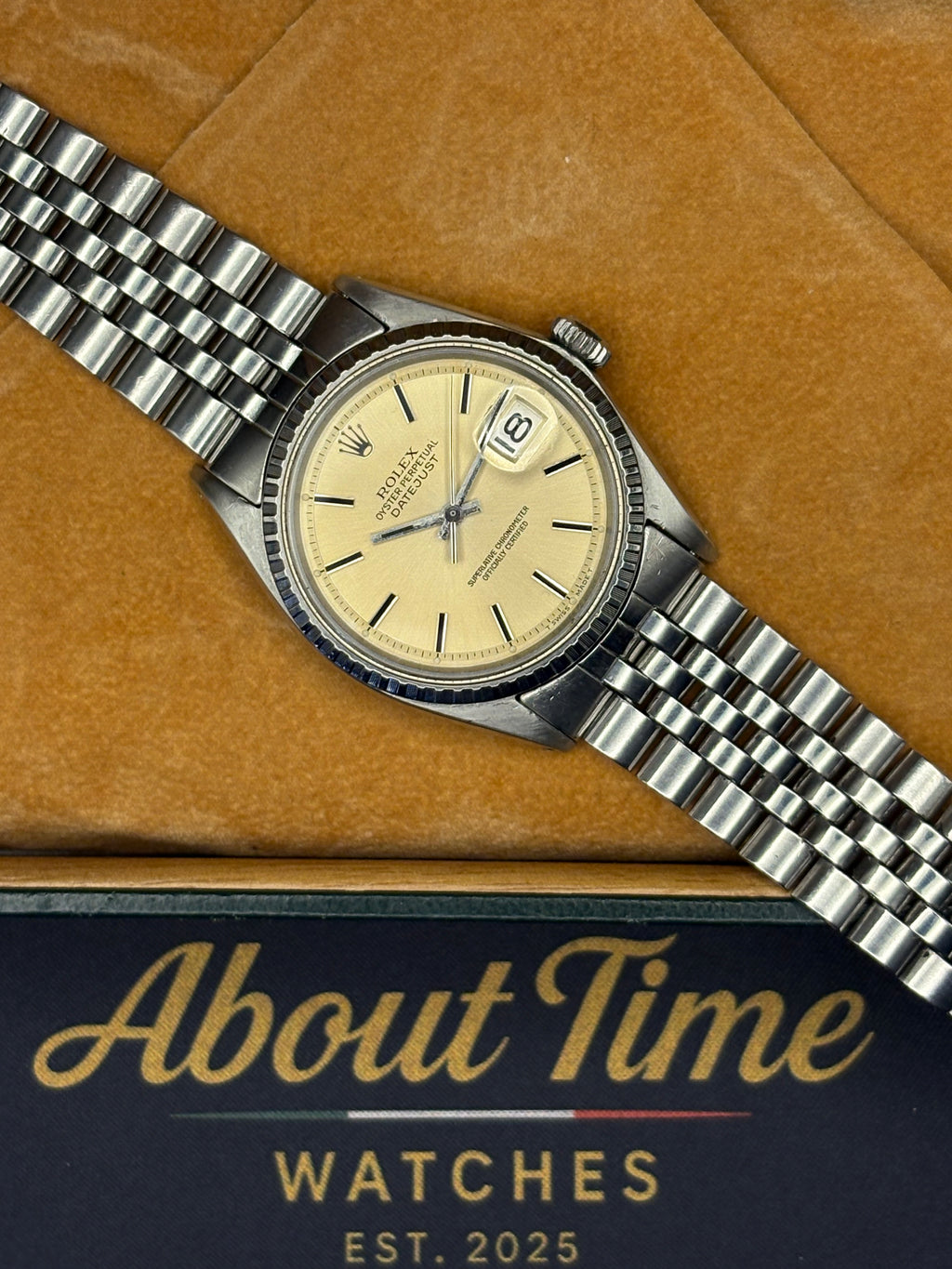 Rolex Datejust Ref. 1603 –  Tropical Patina Dial – 12M Warranty