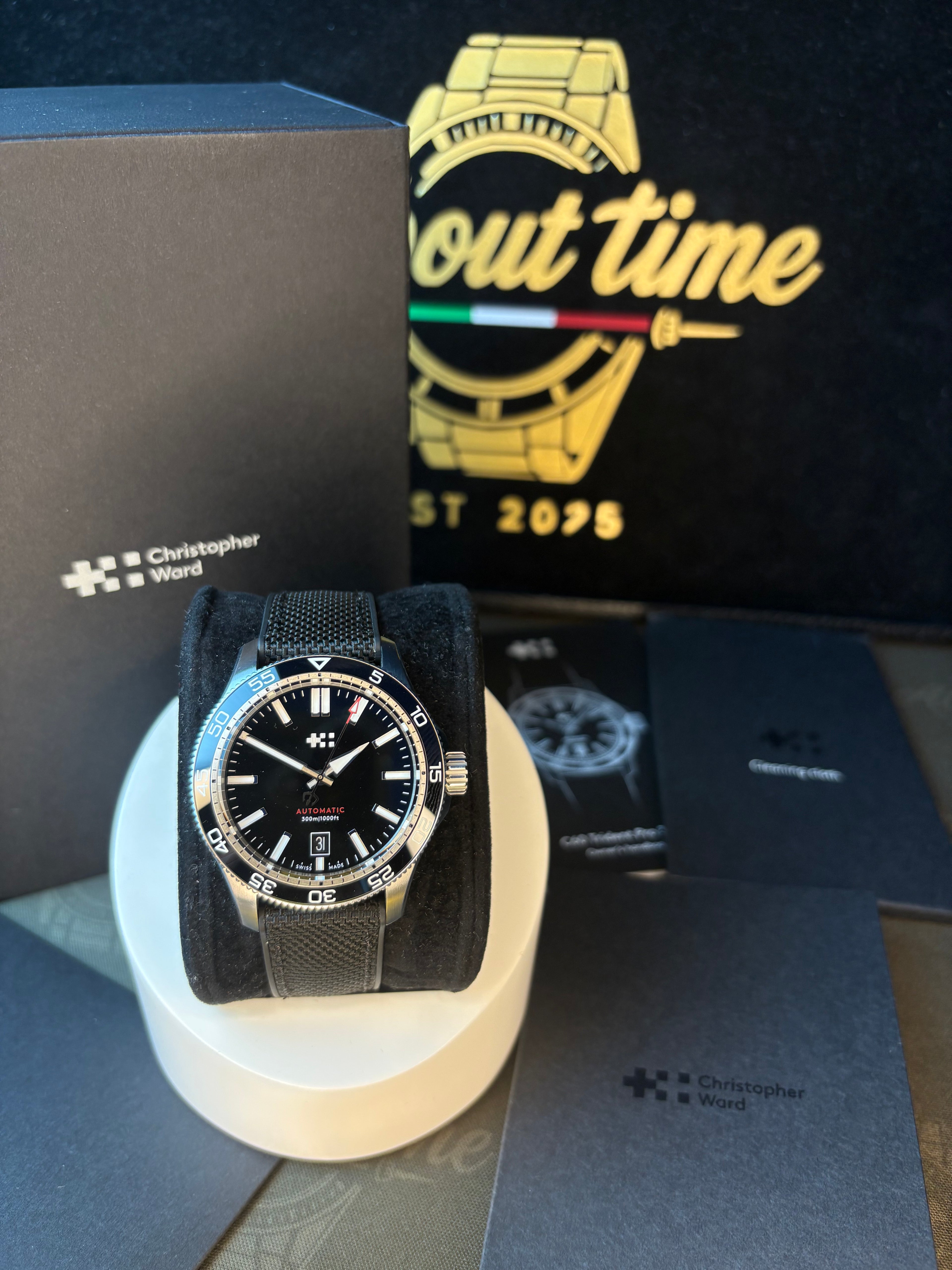 Christopher Ward C60 Trident Pro 300 Automatic 40mm – Full Set (2026)