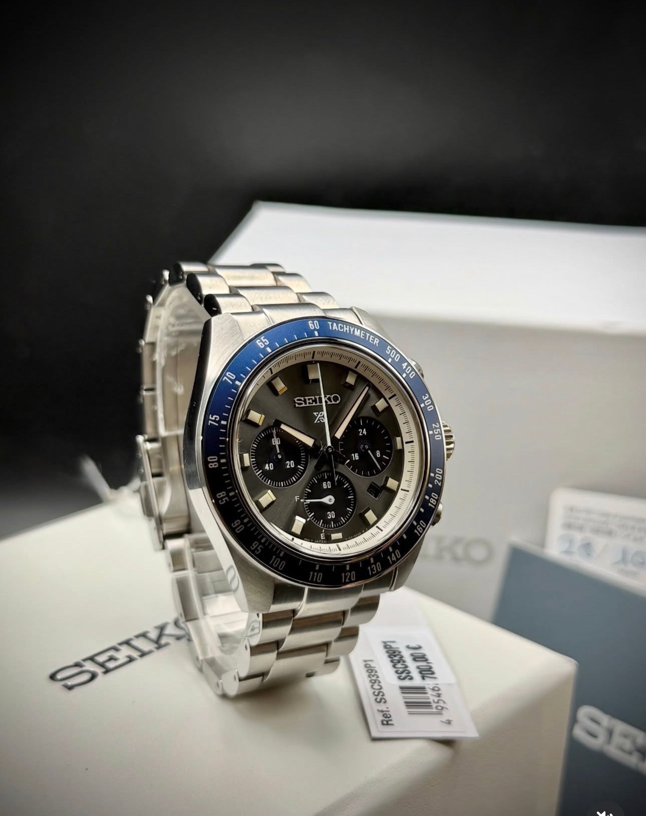 Seiko Prospex Speedtimer Solar Chronograph SSC939P1 – Full Set