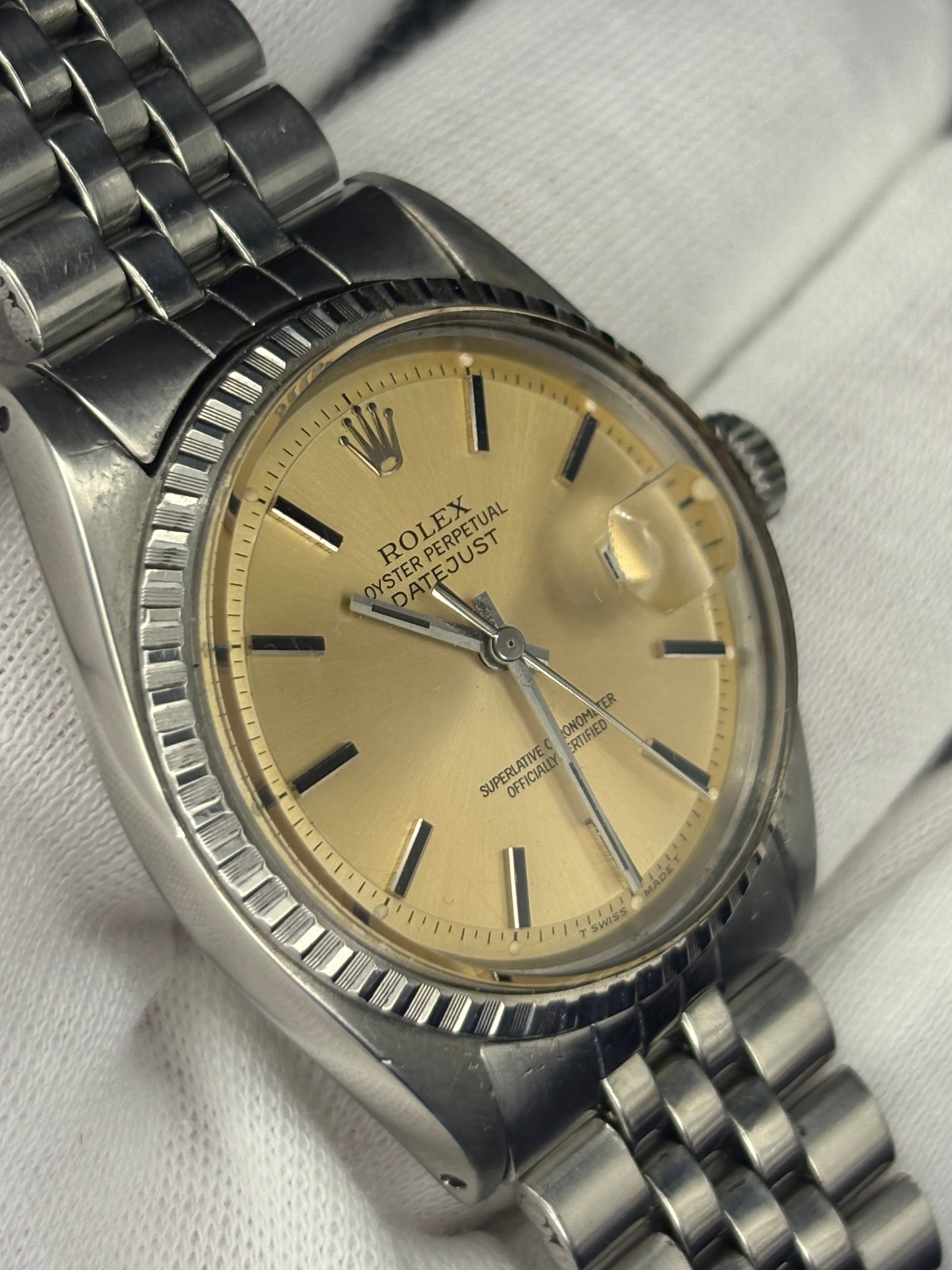 Rolex Datejust Ref. 1603 –  Tropical Patina Dial – 12M Warranty