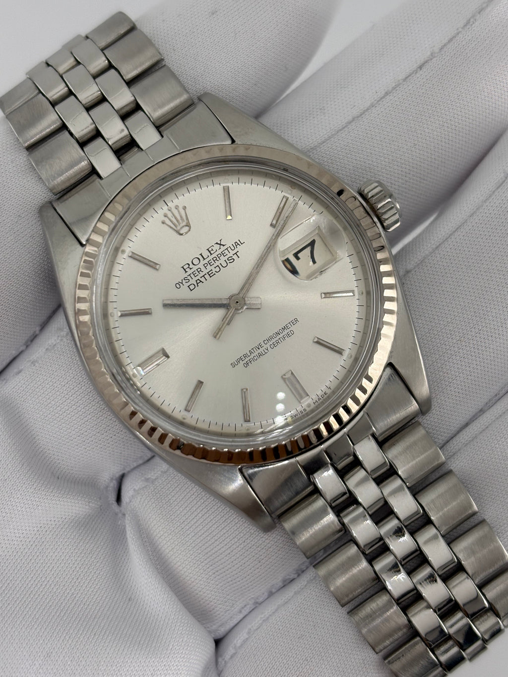 DATEJUST 1601 – WHITE GOLD BEZEL – FRESH SERVICE – 1 YEAR WARRANTY