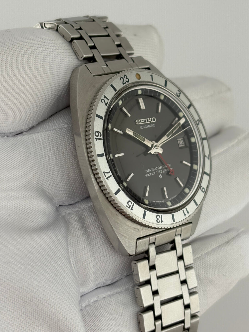 Seiko Navigator Timer 6117-8000 GMT 1968 Vintage Automatic Watch 🔥