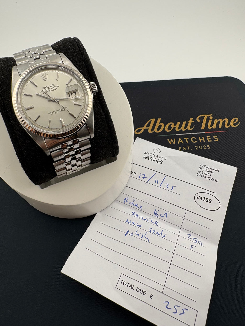 DATEJUST 1601 – WHITE GOLD BEZEL – FRESH SERVICE – 1 YEAR WARRANTY