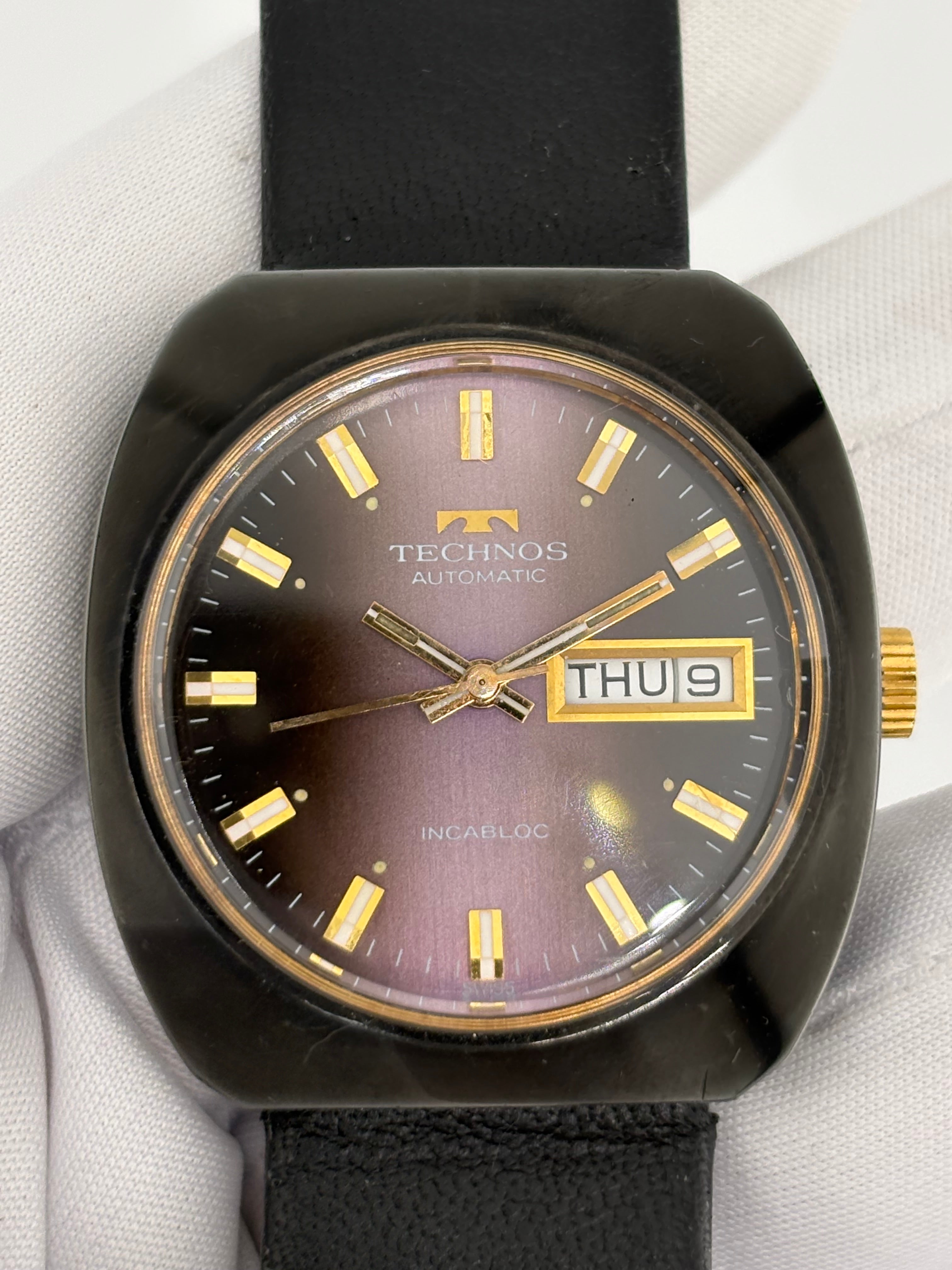 TECHNOS Automatic “Incabloc” Ref. 30713 – 1970s Swiss Vintage