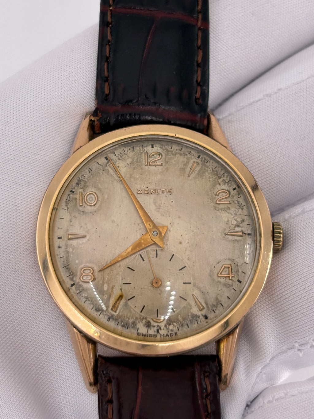 ZENITH VINTAGE 18K GOLD-FILLED 40 MICRON – FRESH SERVICE – c.1950s