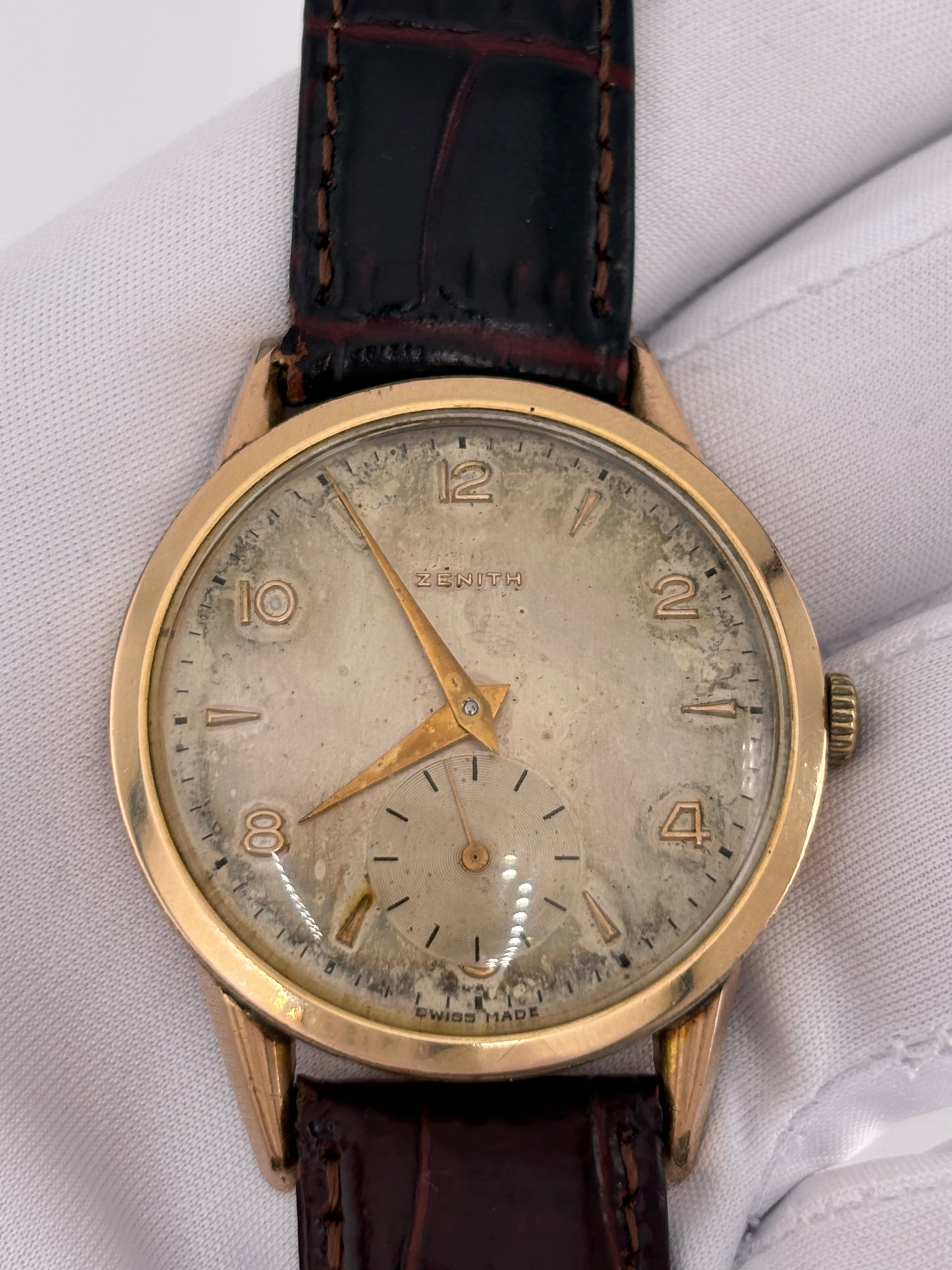 ZENITH VINTAGE 18K GOLD-FILLED 40 MICRON – FRESH SERVICE – c.1950s