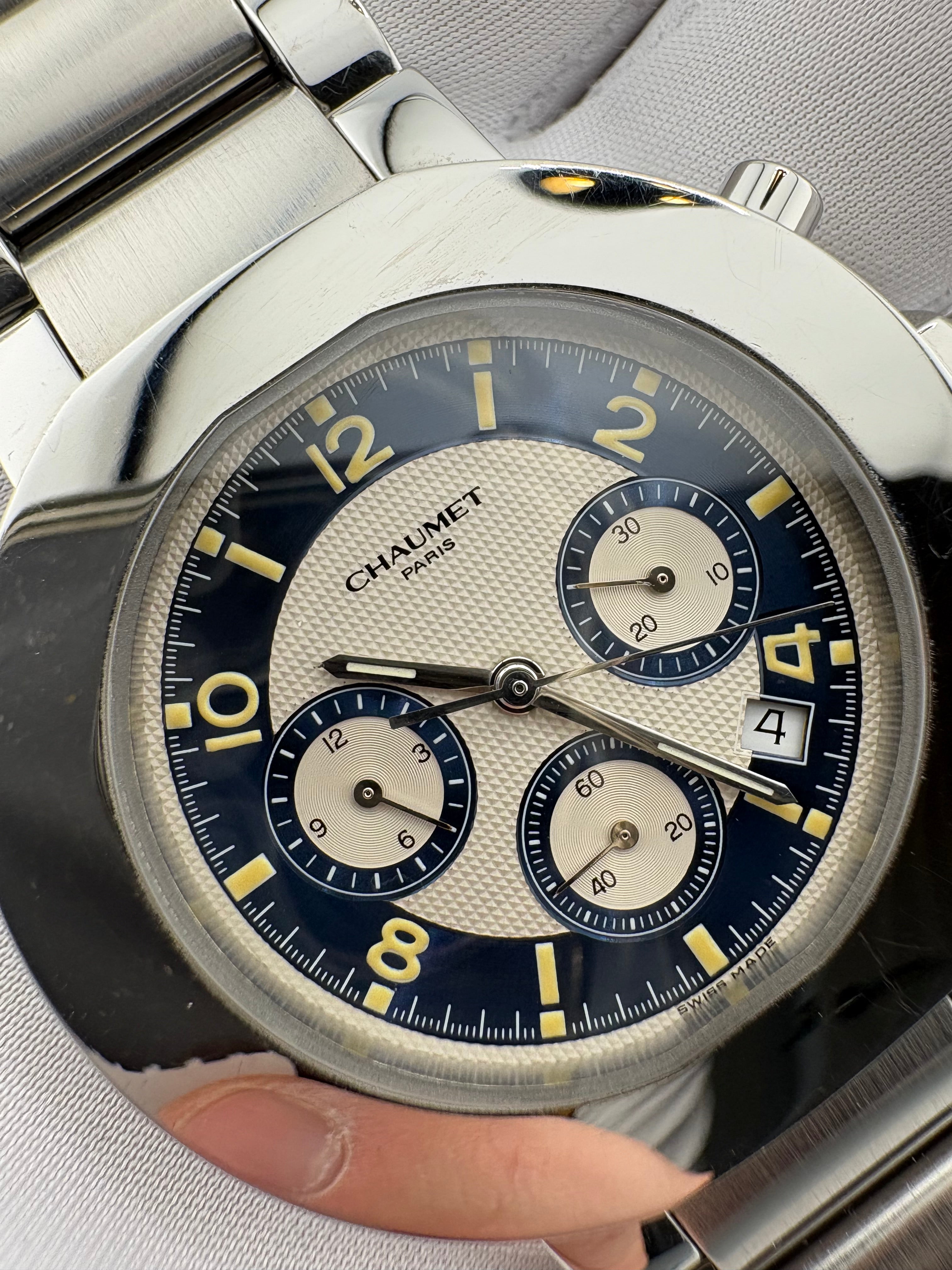 Chaumet Chronograph W3680/26 Frederic Piguet Cal 1185 Full Set 2001