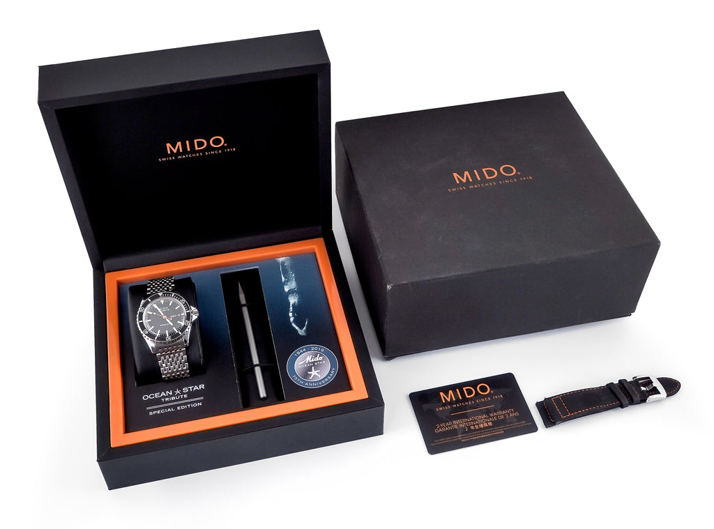 🔹 Mido Ocean Star Tribute Diver 200M Calibre 80 Auto – Full Set