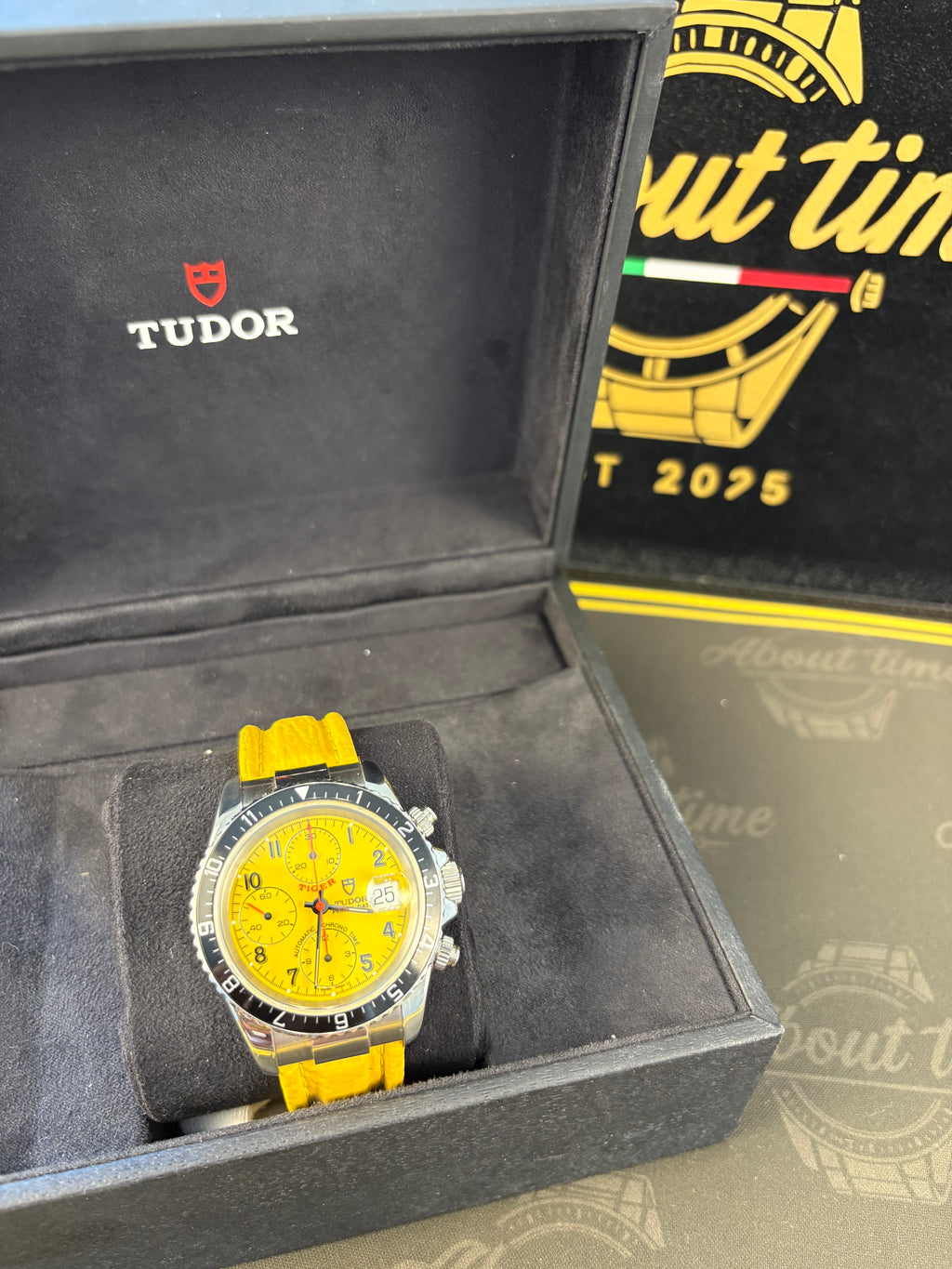 Tudor Prince Date Tiger Chronograph Ref. 79280 – Yellow Dial