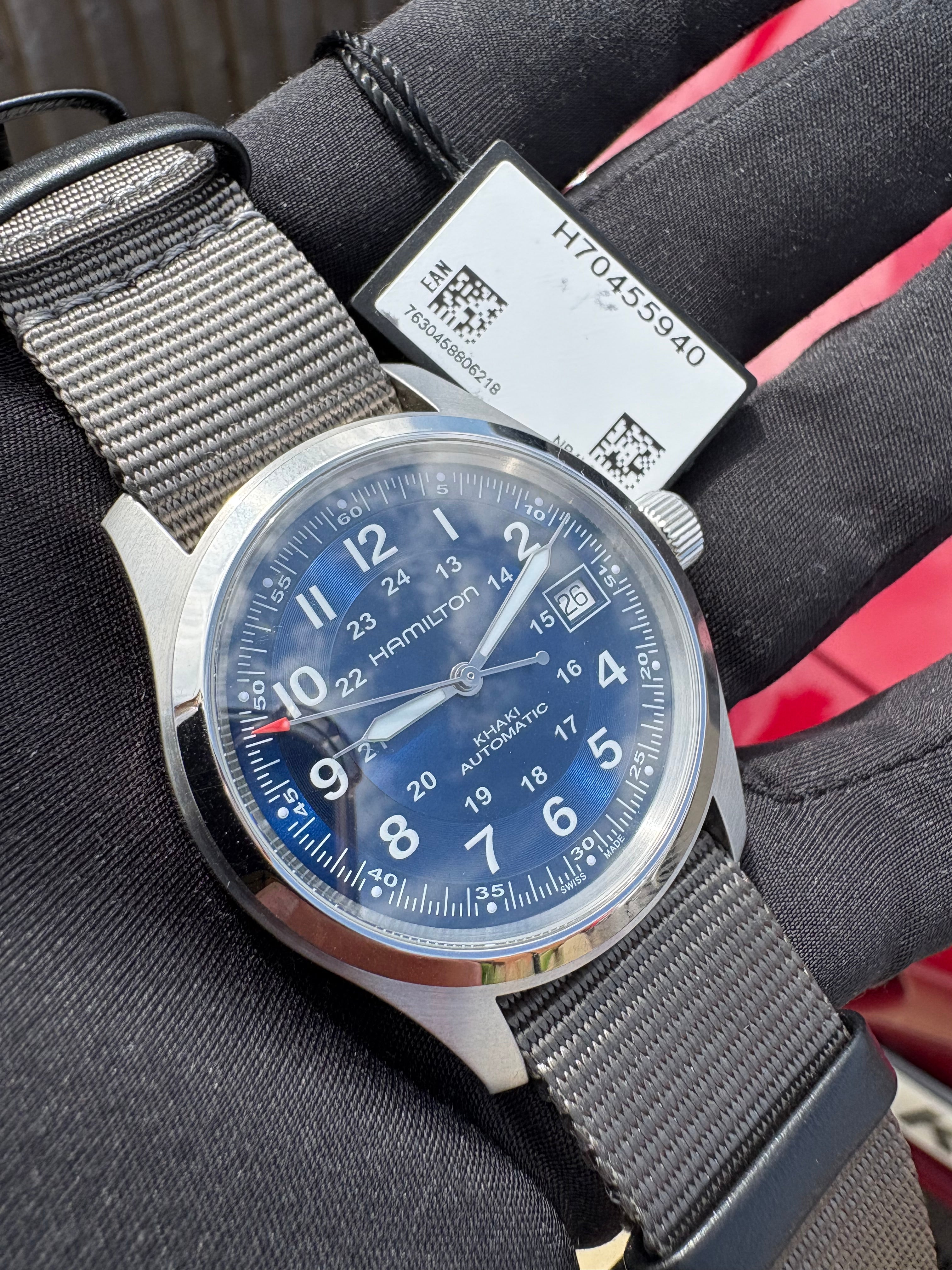 Hamilton Khaki Field Auto H70455940 – Full Set – 2026 Purchase – Like New