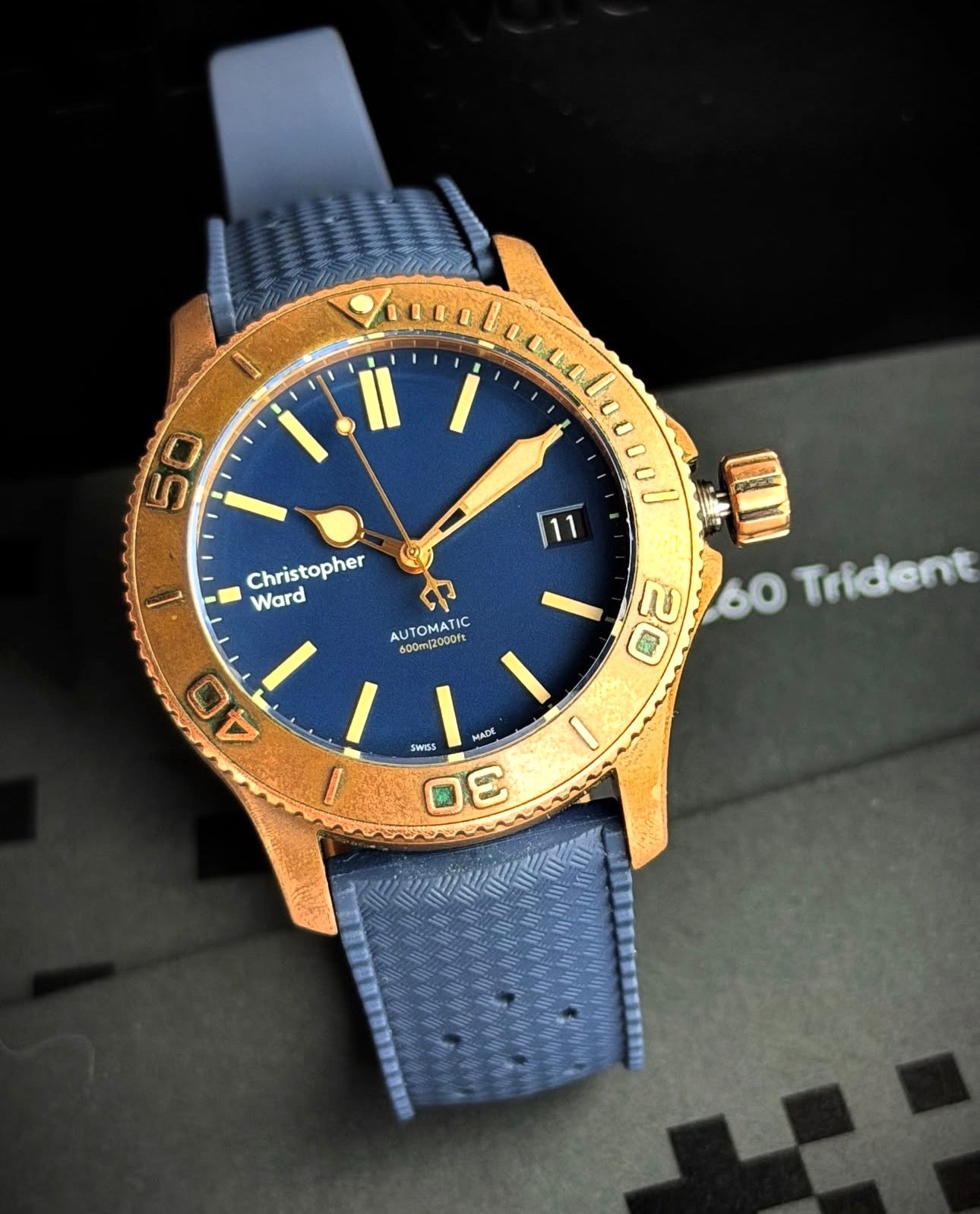 Christopher Ward C60 Trident Bronze Pro 600 – Automatic Dive Watch