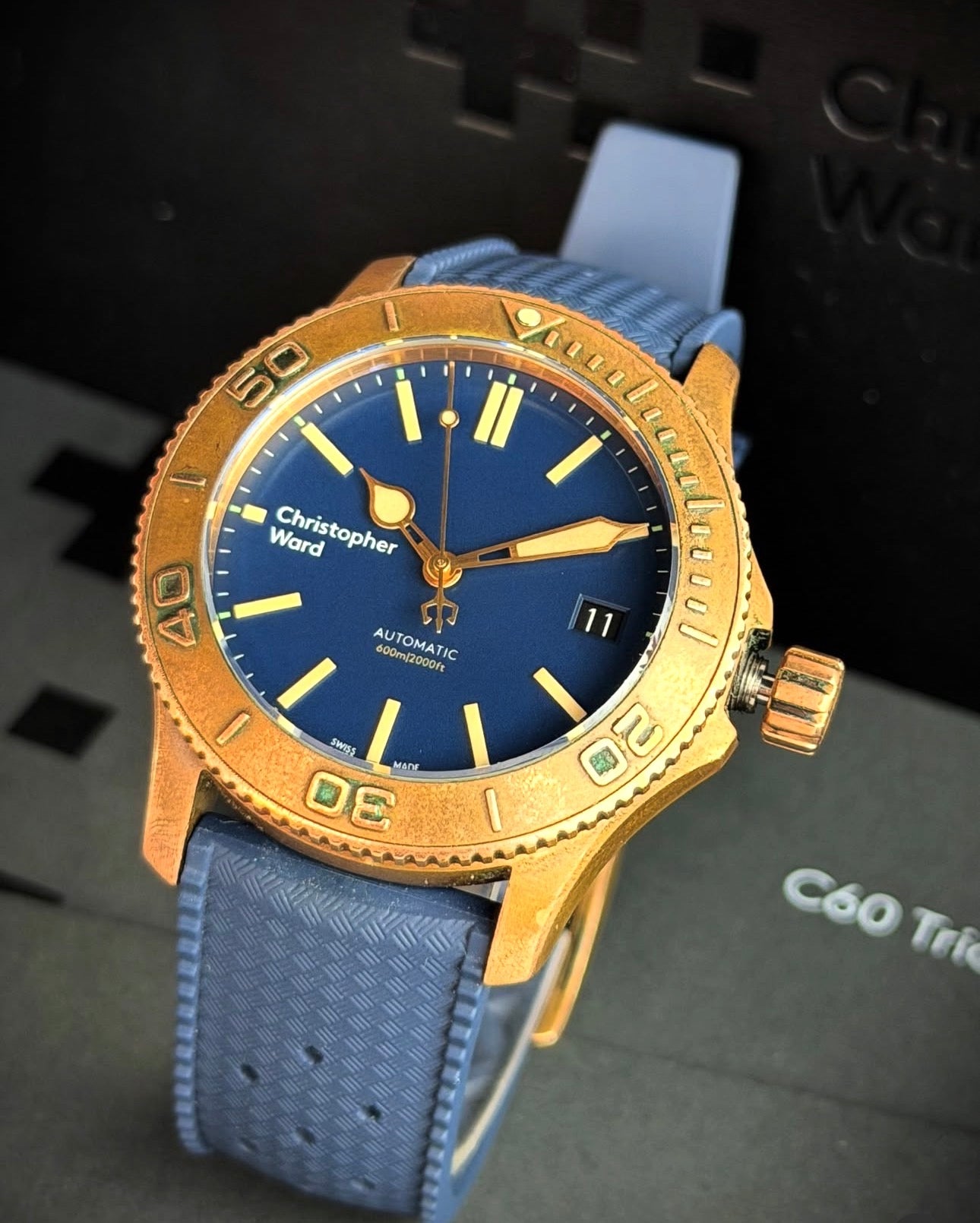 Christopher Ward C60 Trident Bronze Pro 600 – Automatic Dive Watch