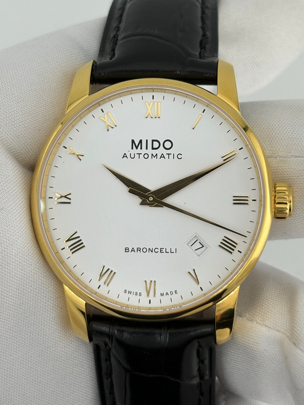 Mido Baroncelli Ref. M8600B – Gold-Plated Automatic –